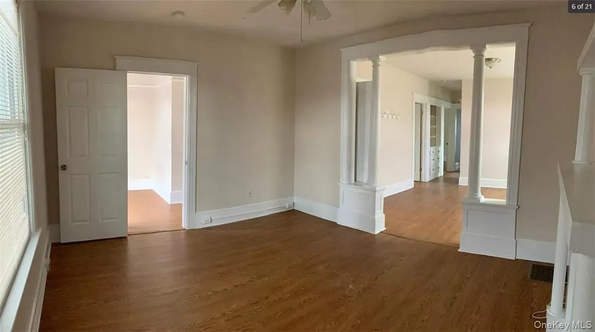 Dining room with hardwood floors Dining room with hardwood floors