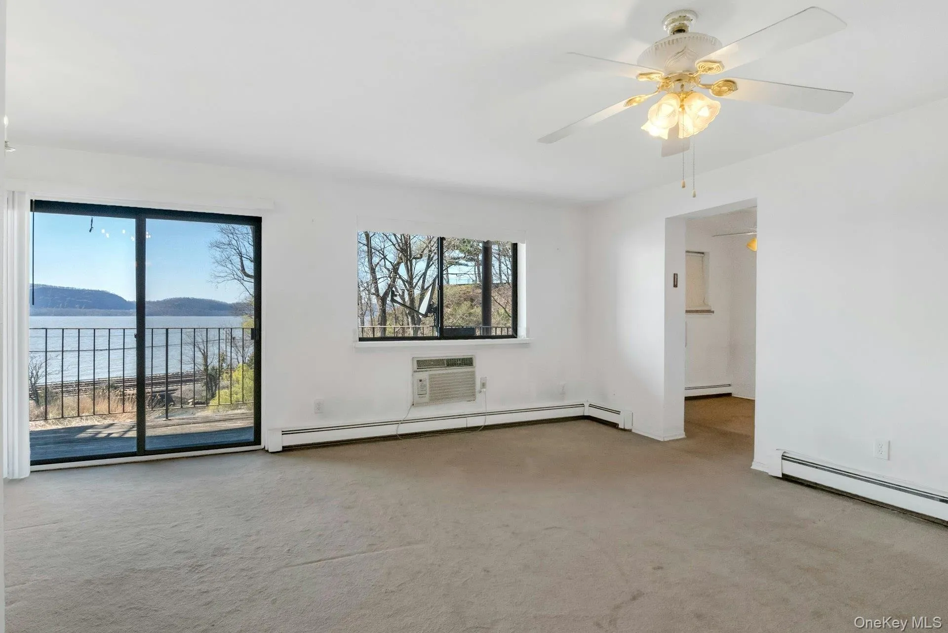 Sliding doors out to private balcony Sliding doors out to private balcony