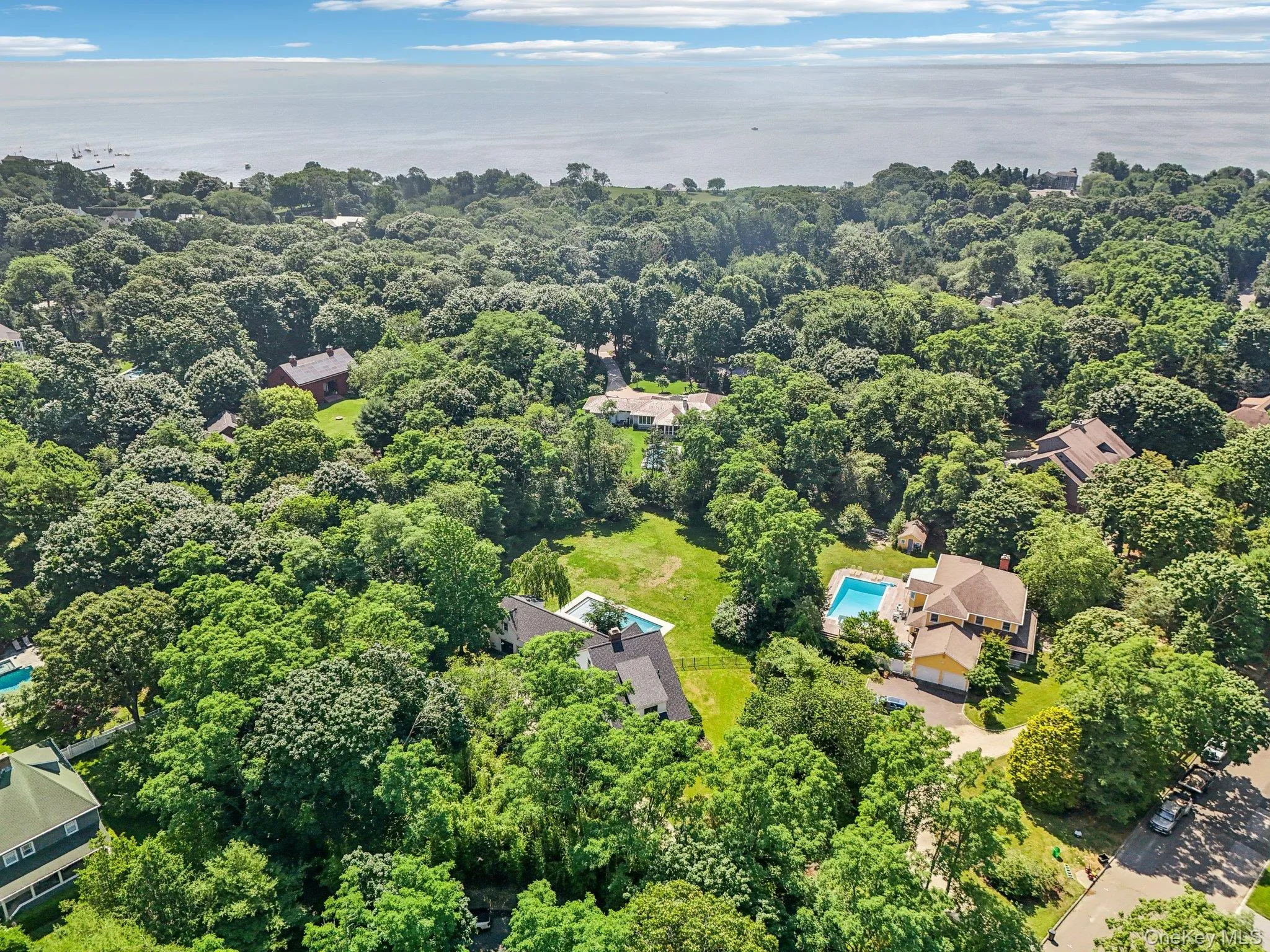 Aerial view of property's location featuring the great south bay Aerial view of property's location featuring the great south bay