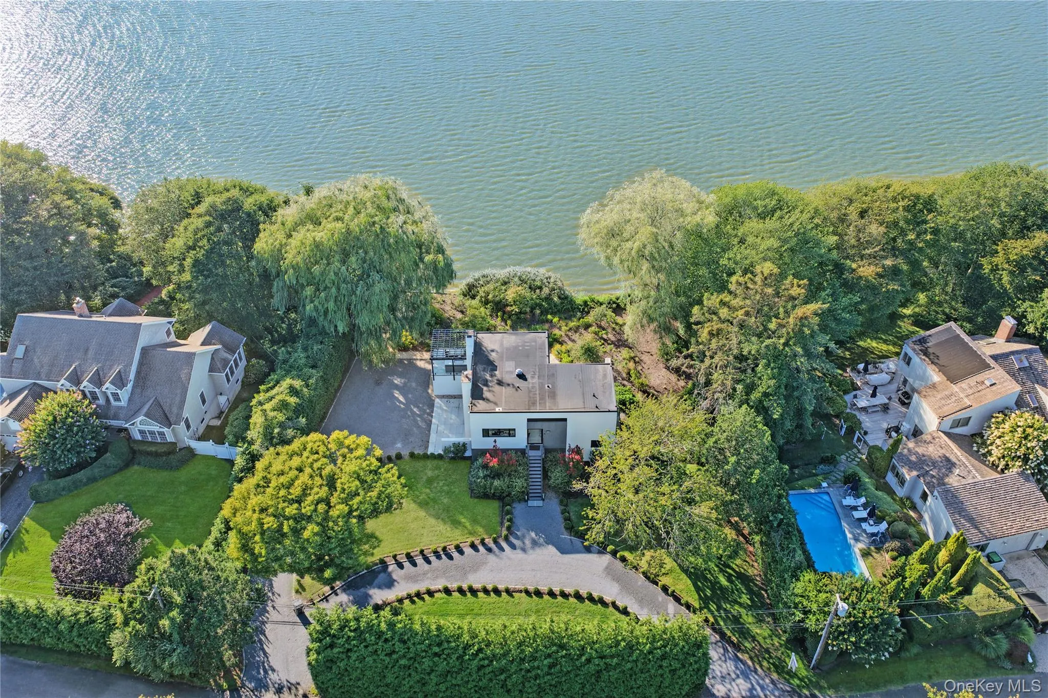 Aerial view of property's location on Mill Pond Aerial view of property's location on Mill Pond