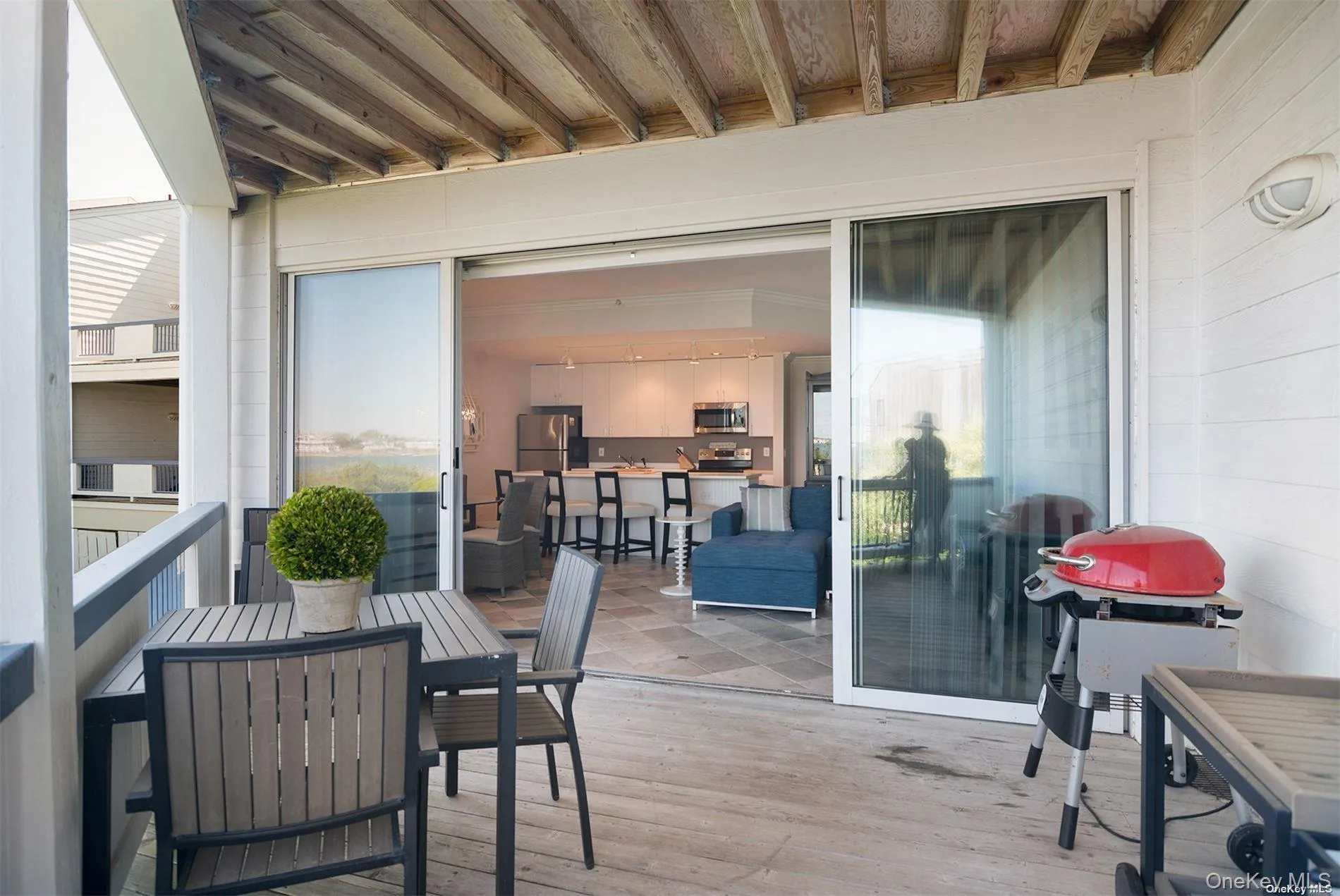 Open Living Area and Deck Open Living Area and Deck