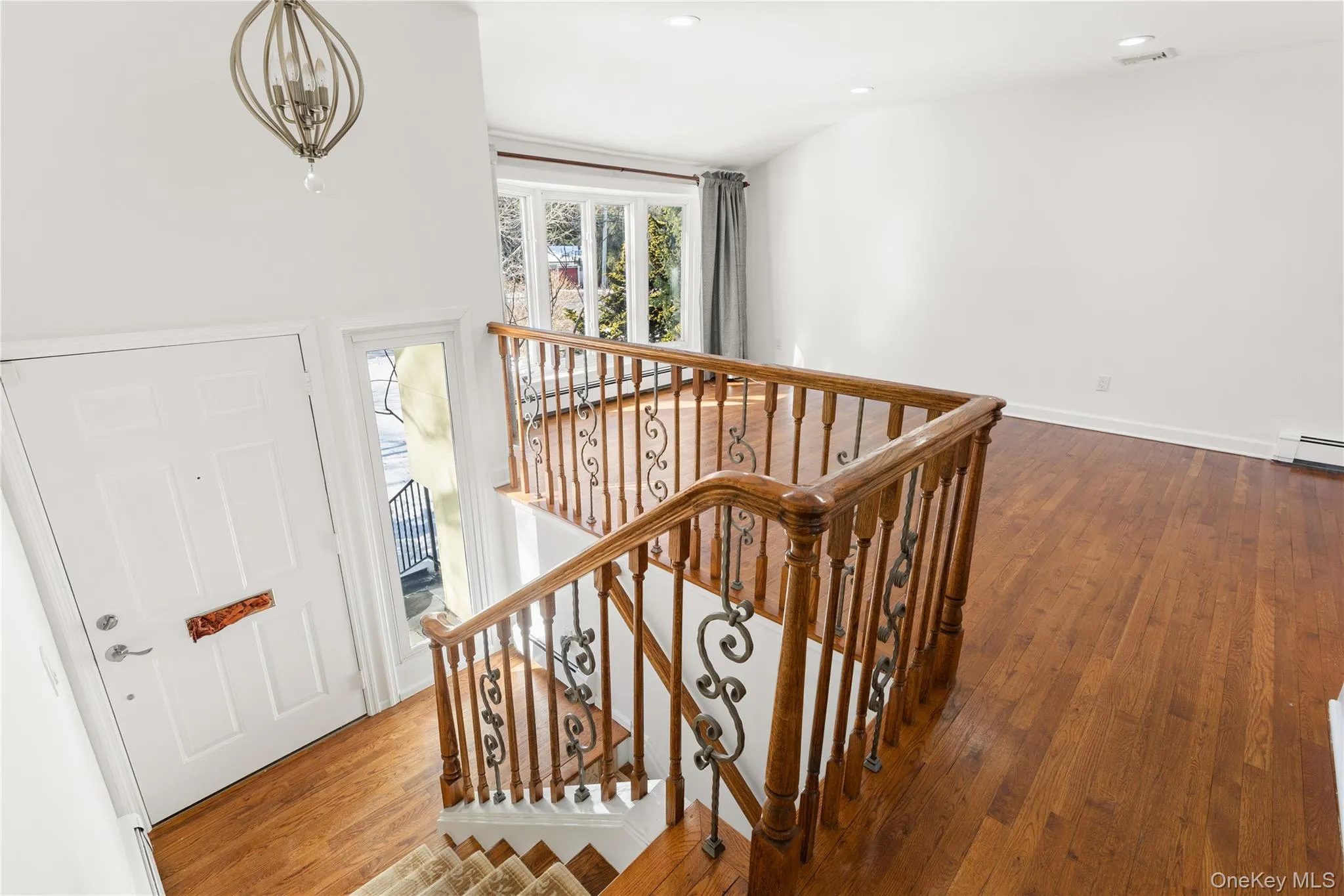 Entry Foyer featuring hardwood / wood-style flooring and recessed lighting Entry Foyer featuring hardwood / wood-style flooring and recessed lighting