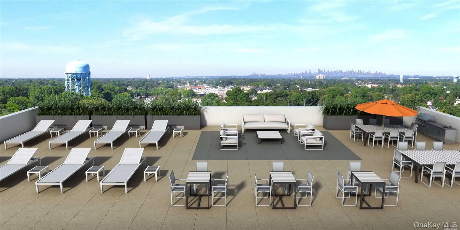 View of patio featuring area for grilling and view of wooded area View of patio featuring area for grilling and view of wooded area