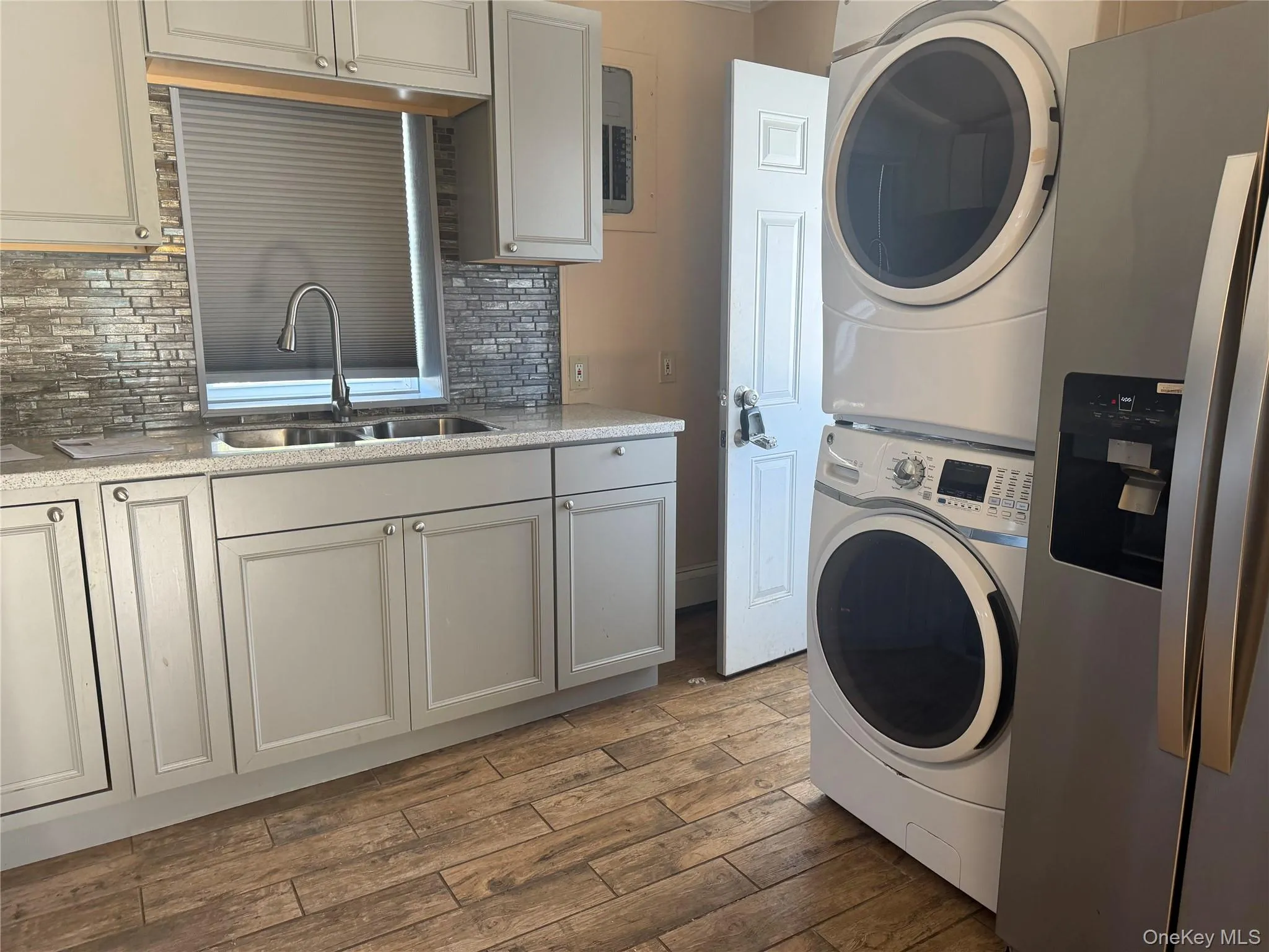 Stackable Washer and dryer in kitchen Stackable Washer and dryer in kitchen