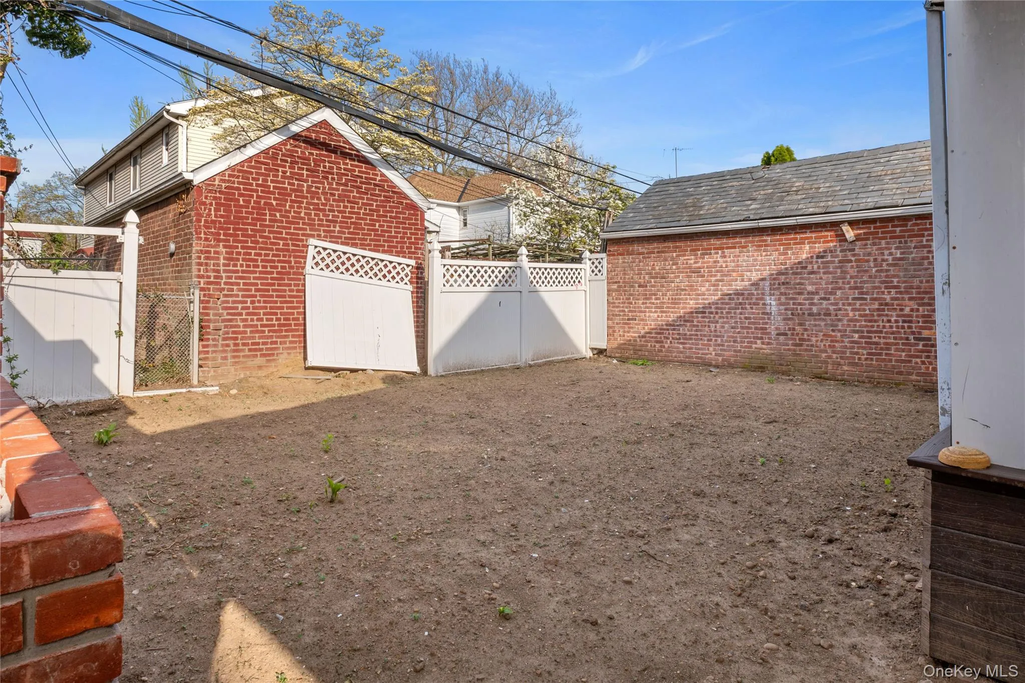 View of yard featuring fence View of yard featuring fence