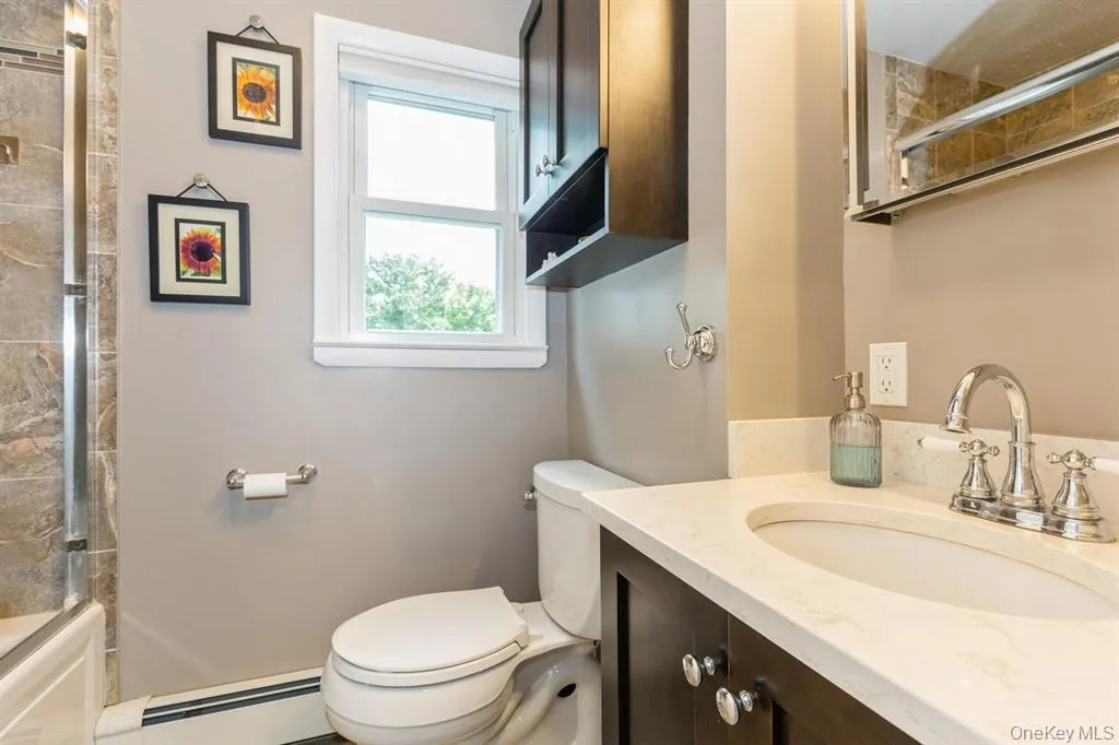 Updated Bathroom with White Counters Updated Bathroom with White Counters