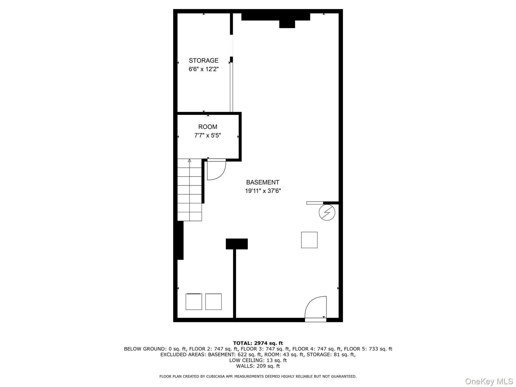 Basement: Only floor below grade Basement: Only floor below grade