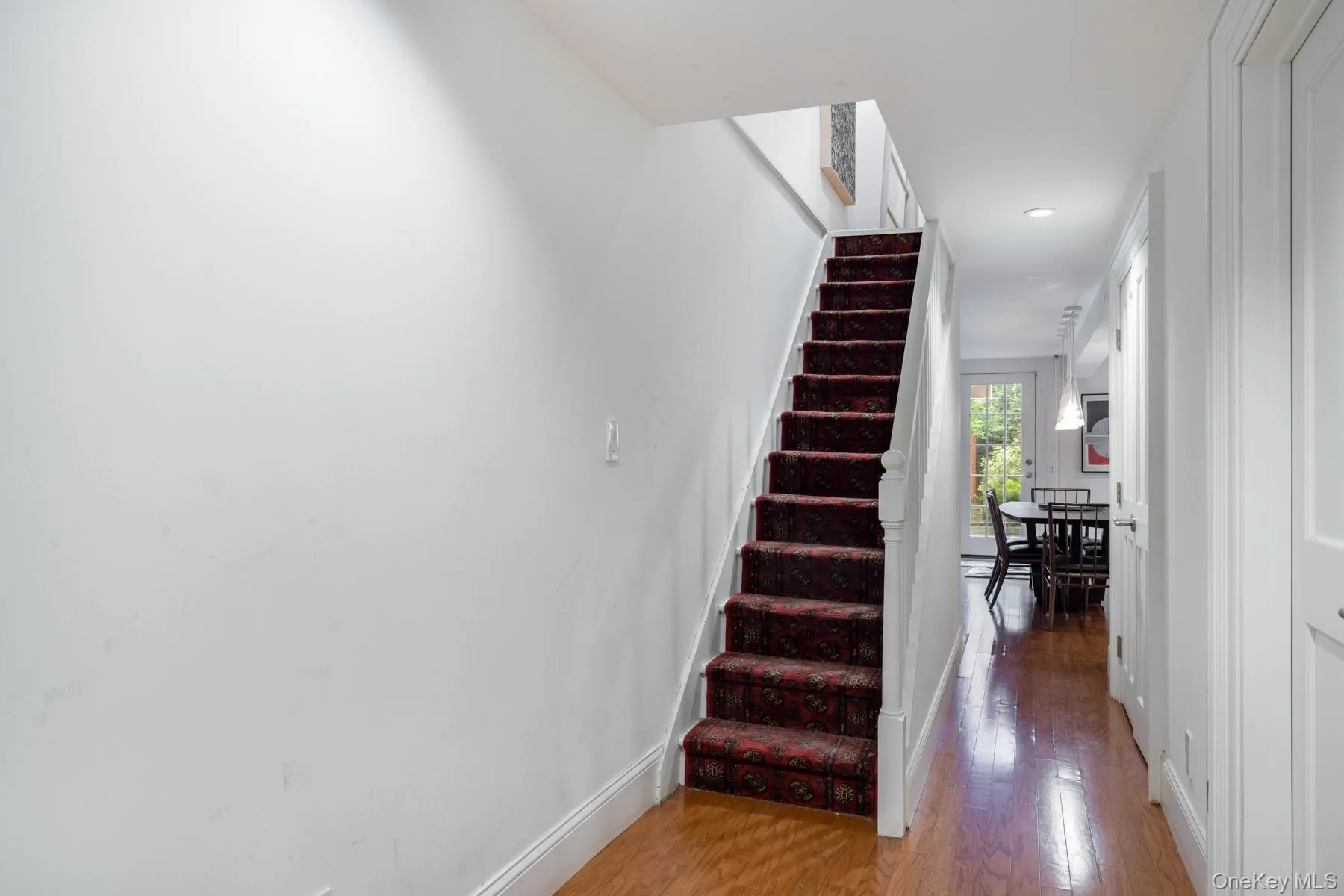 staircase leading down from parlor floor to main floor (ground level) staircase leading down from parlor floor to main floor (ground level)