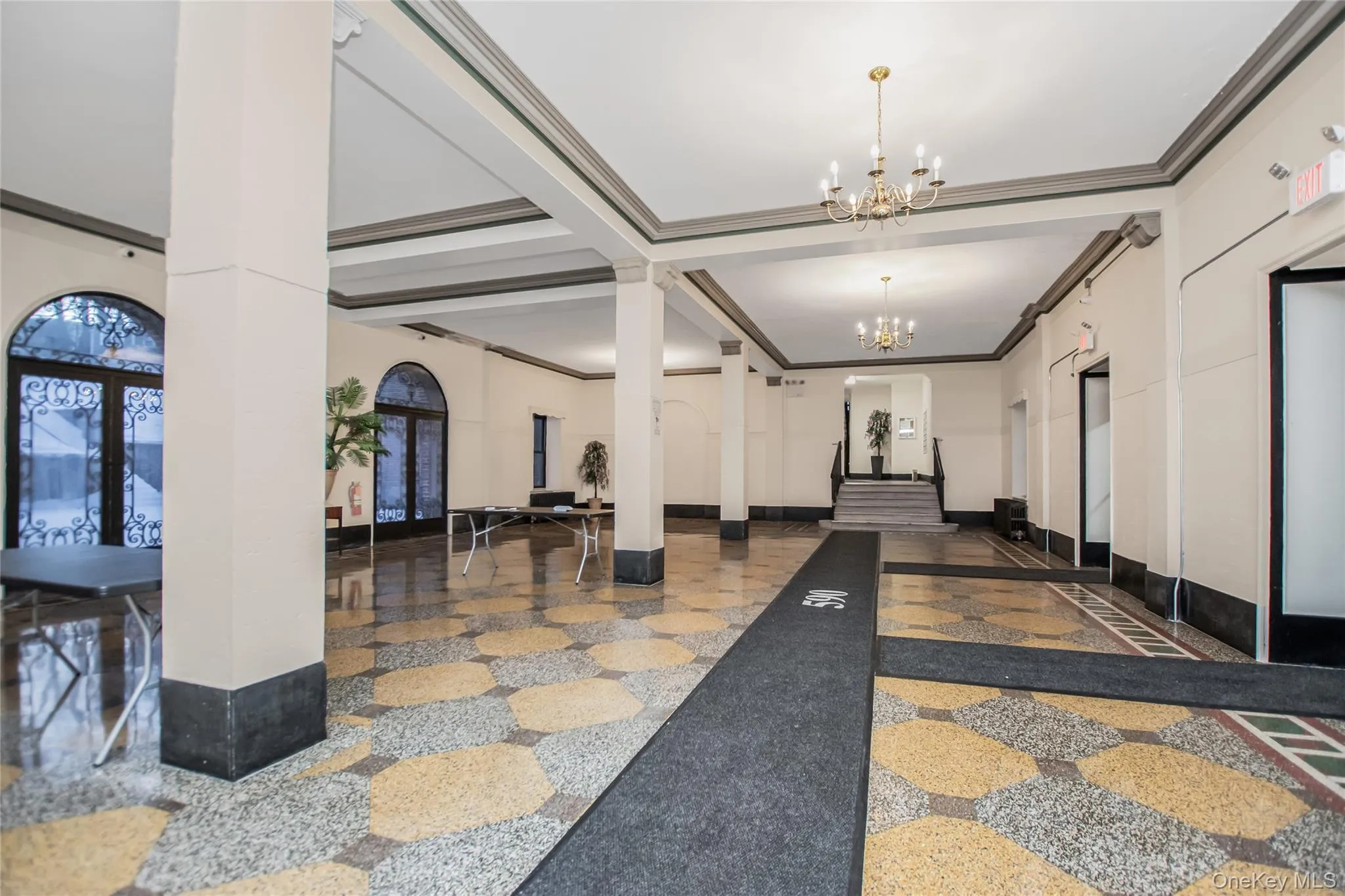 Lobby with ornamental molding Lobby with ornamental molding