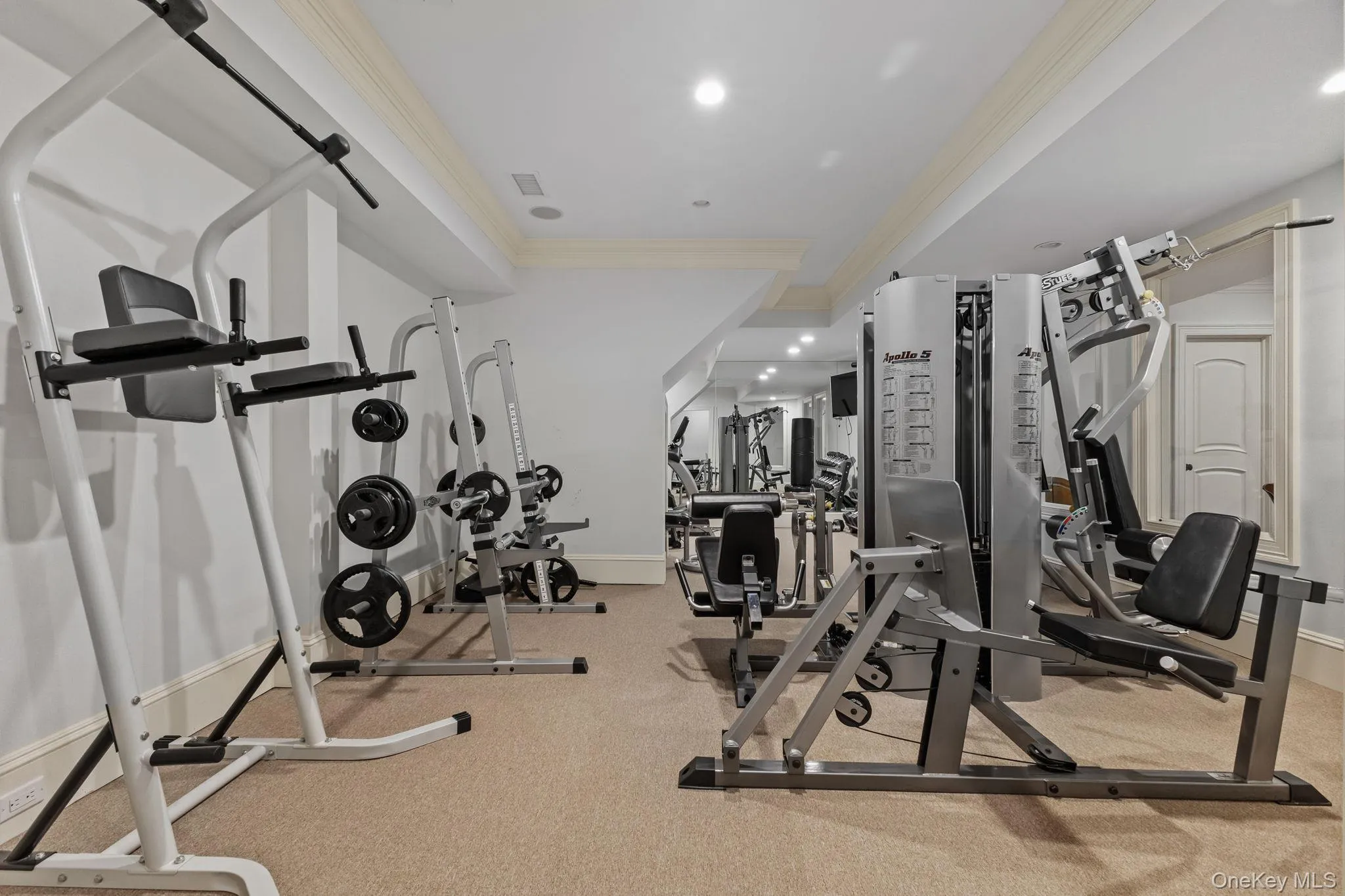 When it’s time to work out, enjoy the fully equipped gym, complete with convenient access to a private bathroom. When it’s time to work out, enjoy the fully equipped gym, complete with convenient access to a private bathroom.