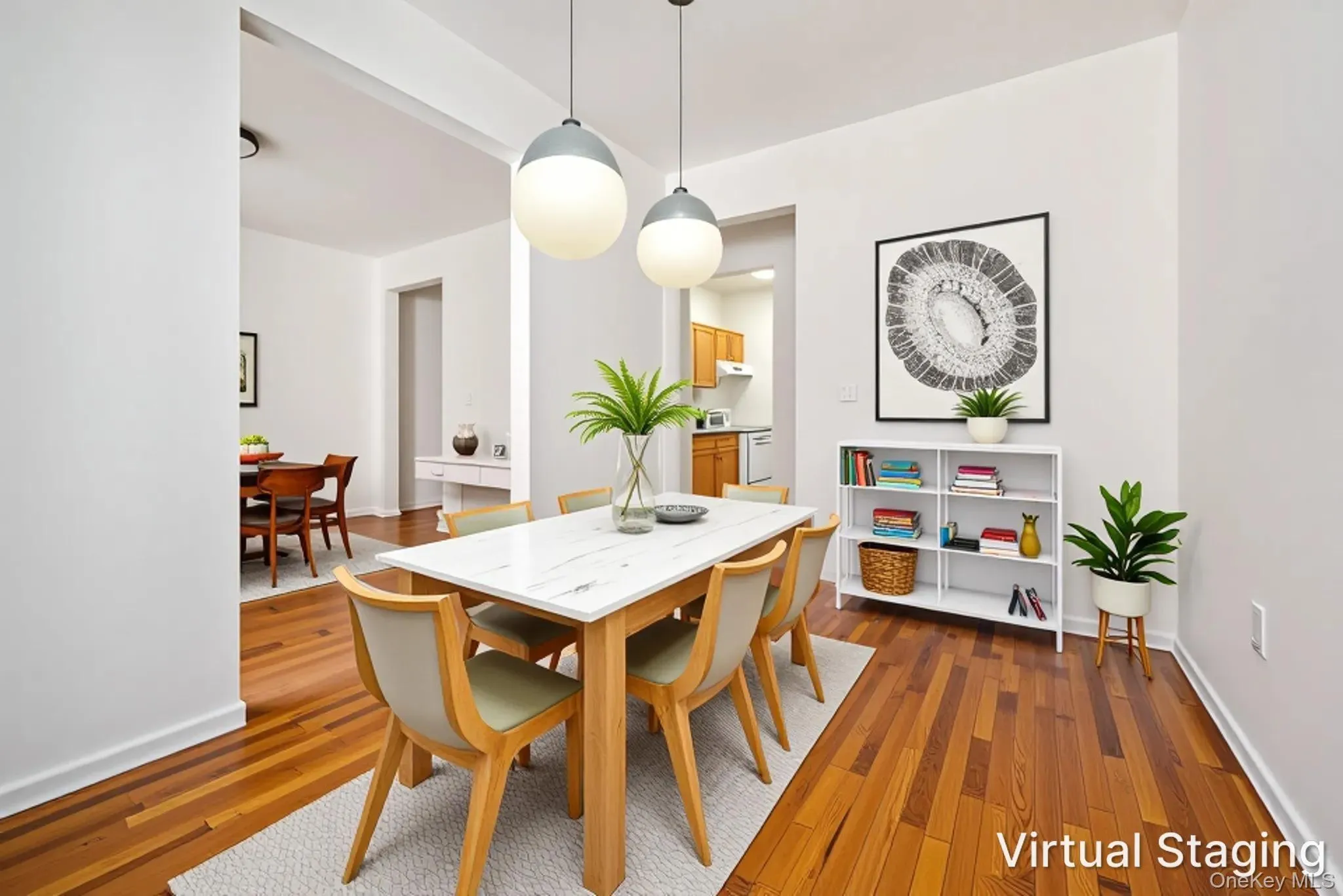 Virtually Staged Dining room Virtually Staged Dining room