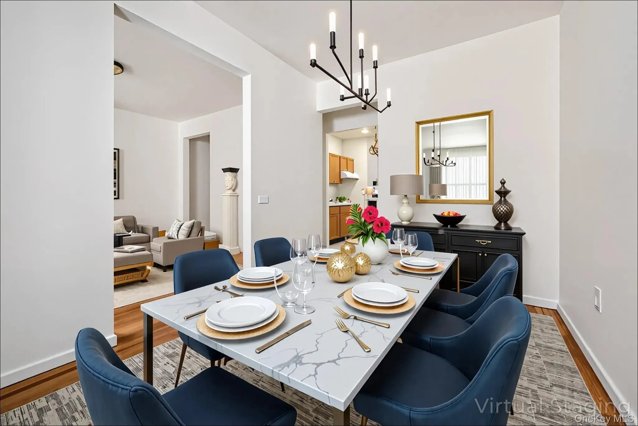 Virtually Staged Dining room Virtually Staged Dining room
