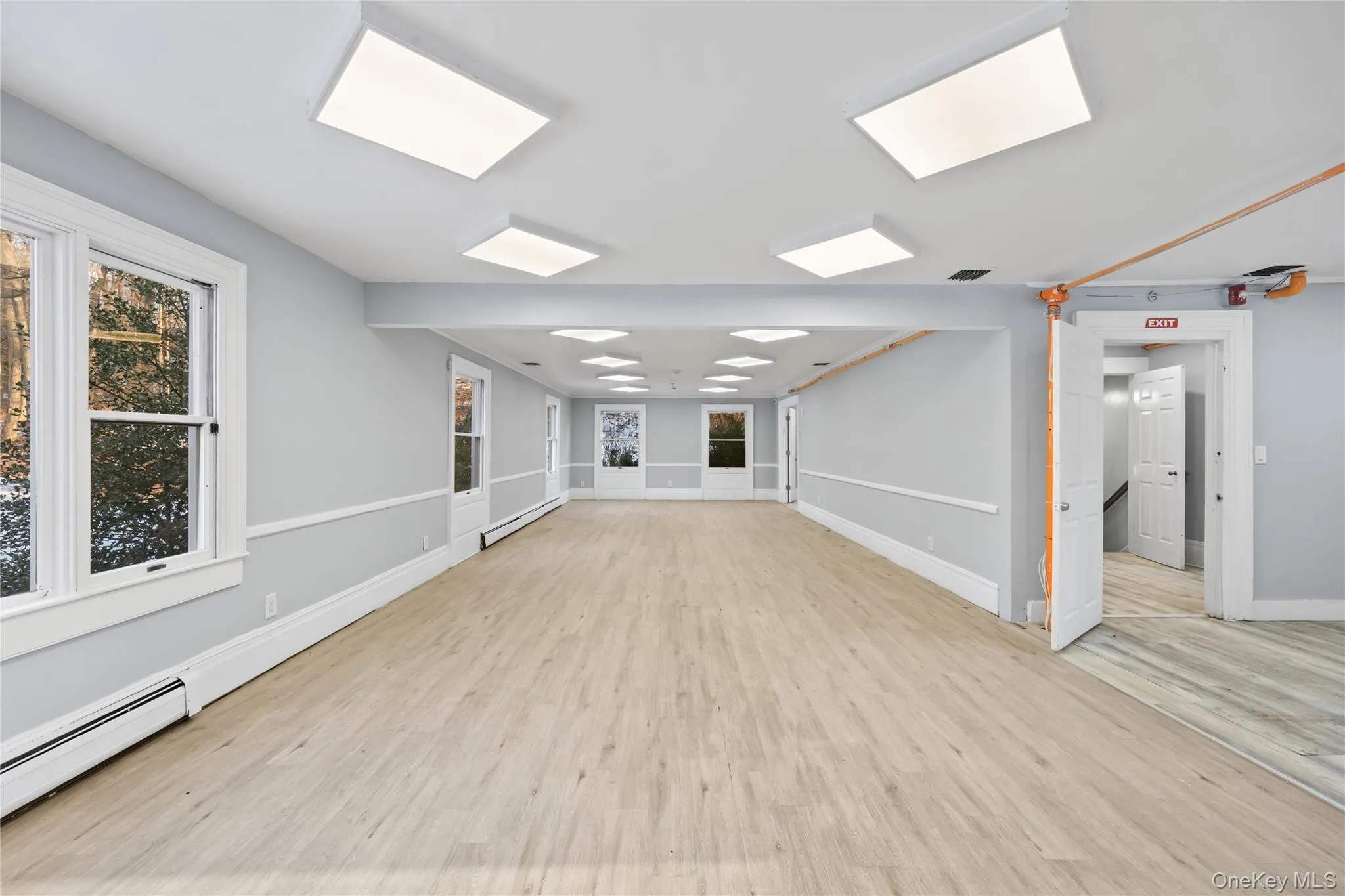 Large room previously used as lunch room Large room previously used as lunch room