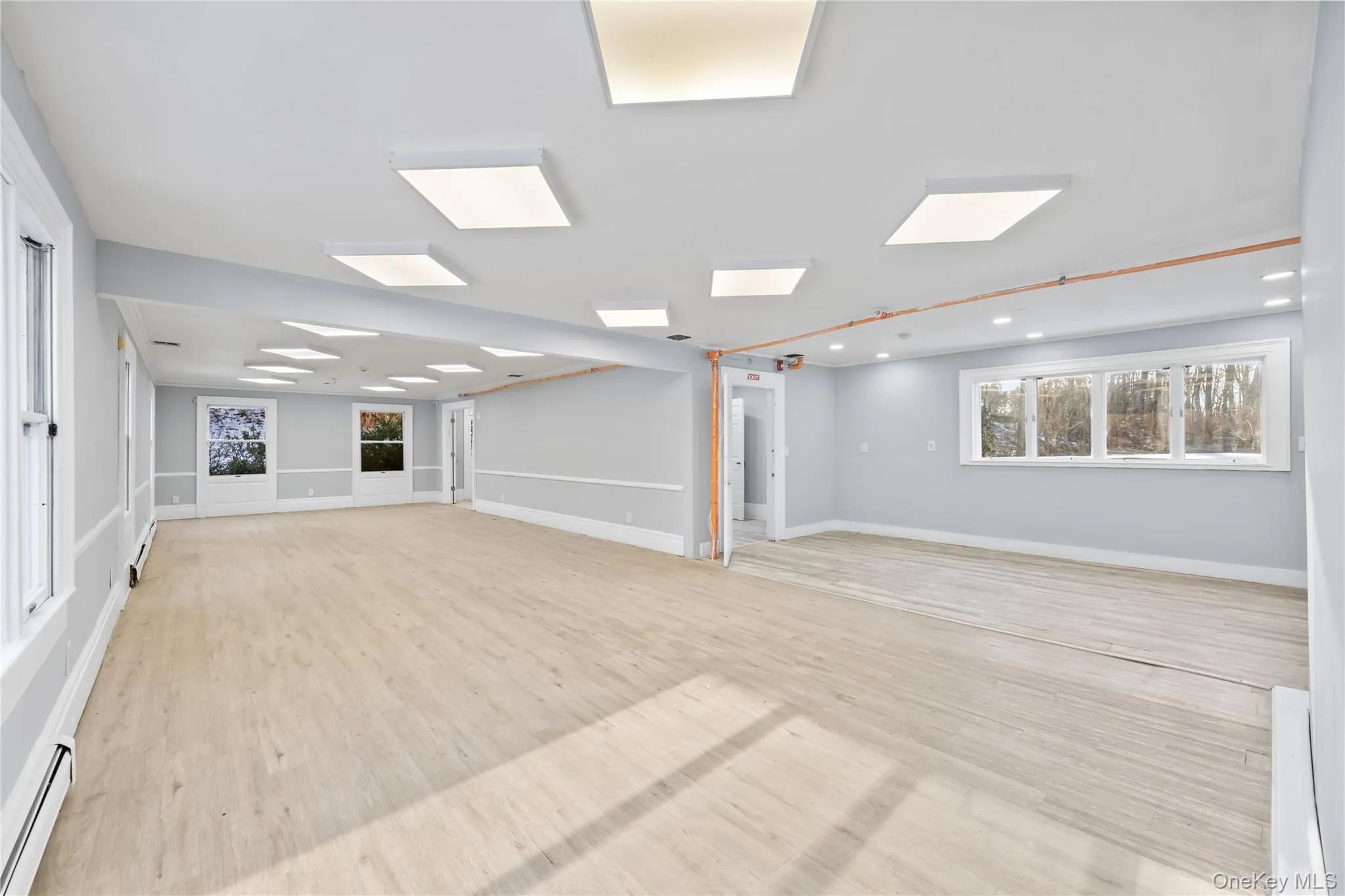 Large room previously used as lunch room Large room previously used as lunch room