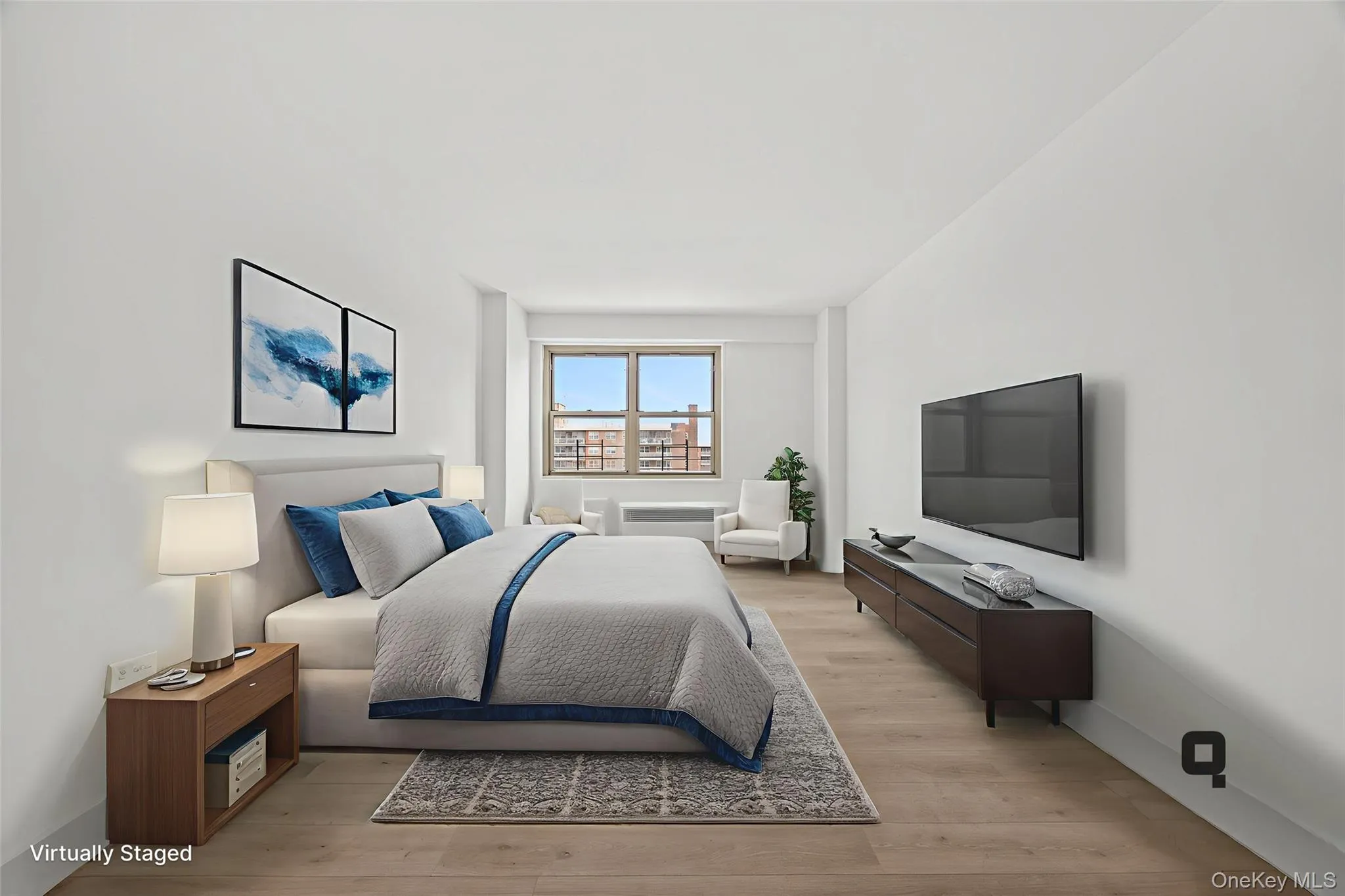 Virtually staged bedroom Virtually staged bedroom