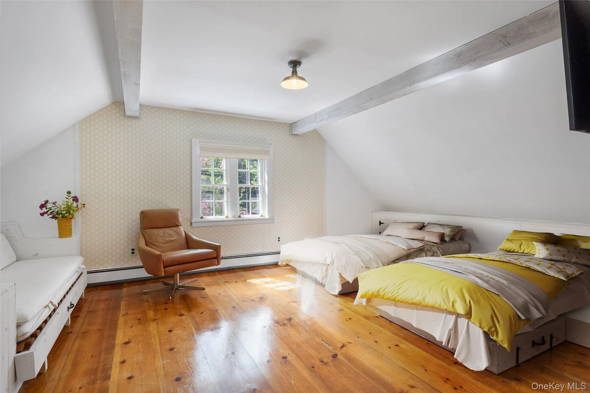 Bedroom, light wood-style flooring Bedroom, light wood-style flooring