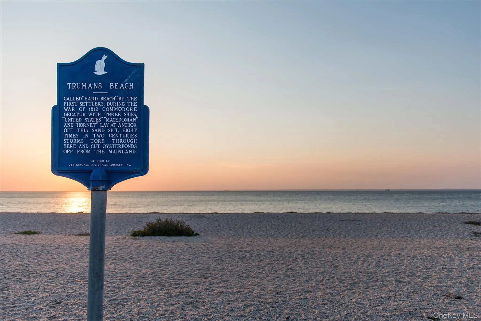 Trumans beach at the Orient Causeway is another beach access with sunsets over the Long Island sound Trumans beach at the Orient Causeway is another beach access with sunsets over the Long Island sound