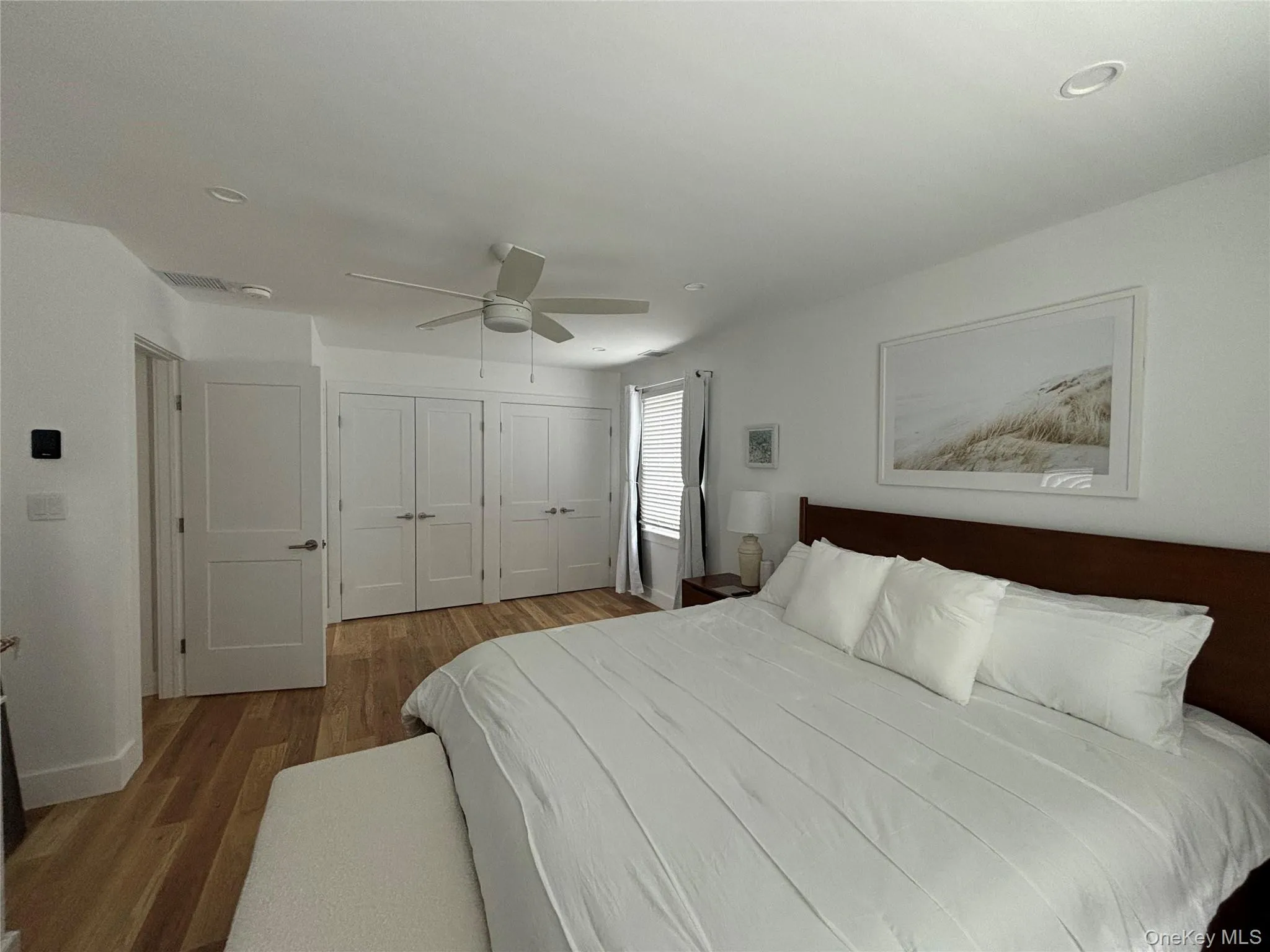 Large with ensuite bath and double custom closets Large with ensuite bath and double custom closets