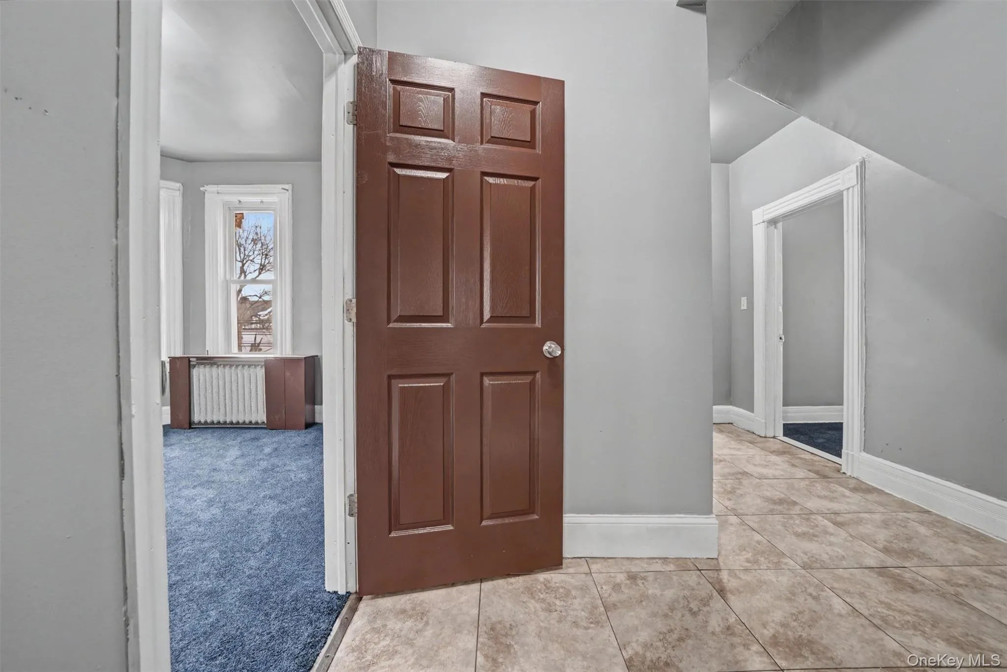 View of Central hall that leads to kitchen and Bedroom 3 on the right. Bedroom 1 is to the left View of Central hall that leads to kitchen and Bedroom 3 on the right. Bedroom 1 is to the left