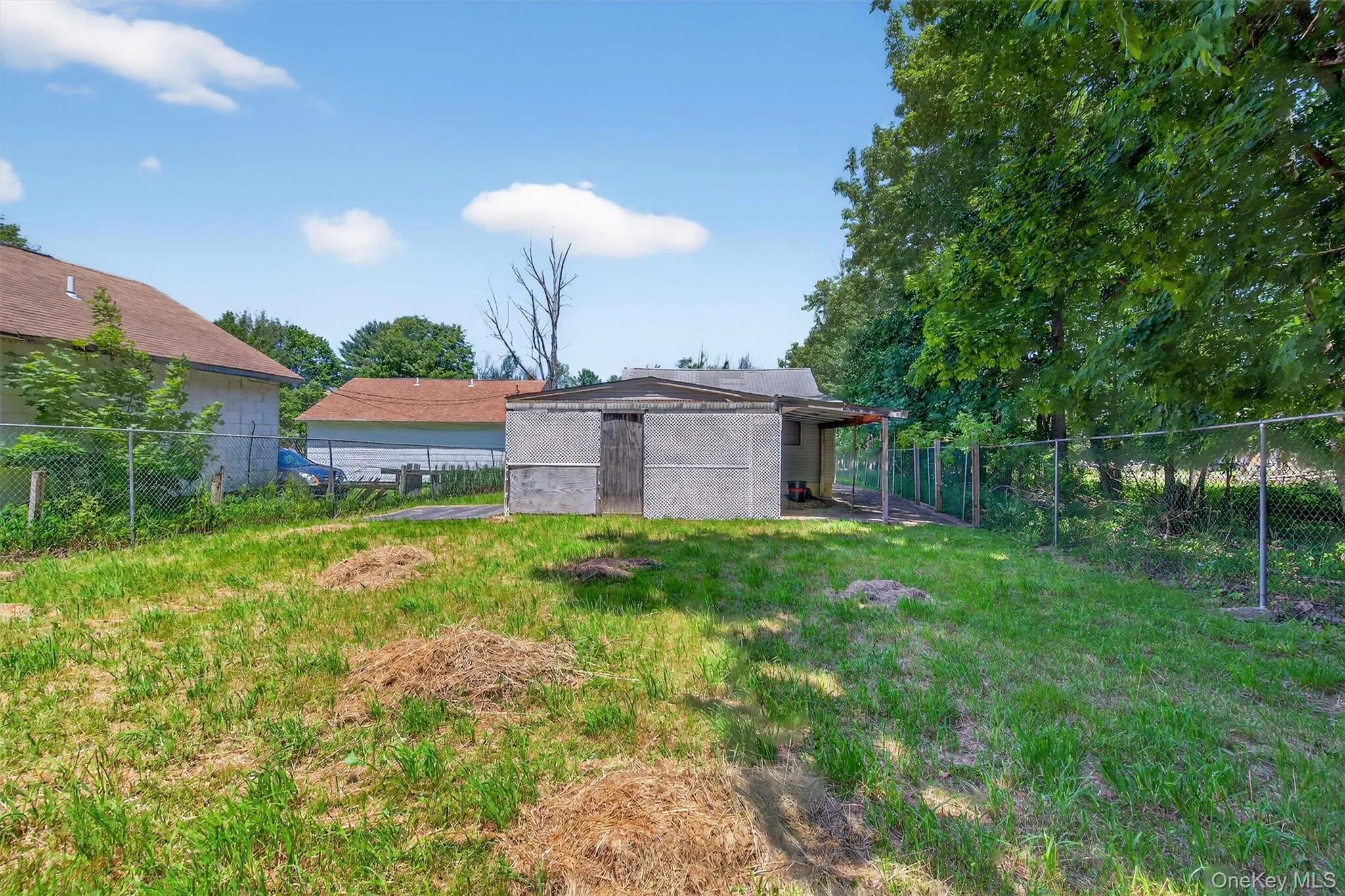 View of fenced backyard View of fenced backyard