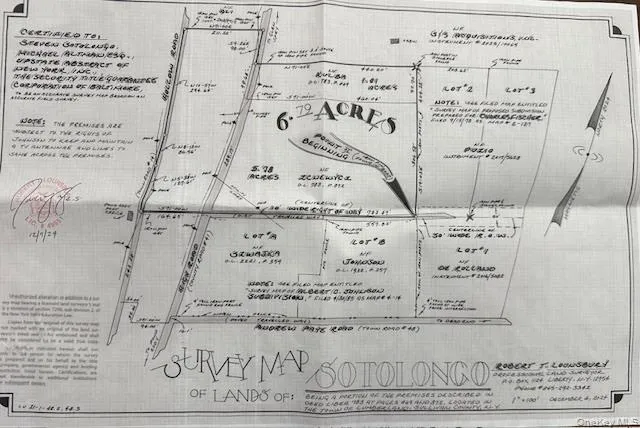 Survey Map of Land Survey Map of Land