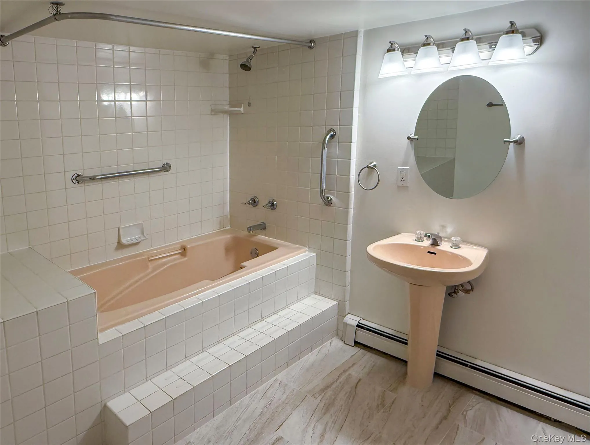 Updated bath with soaking tub. Updated bath with soaking tub.