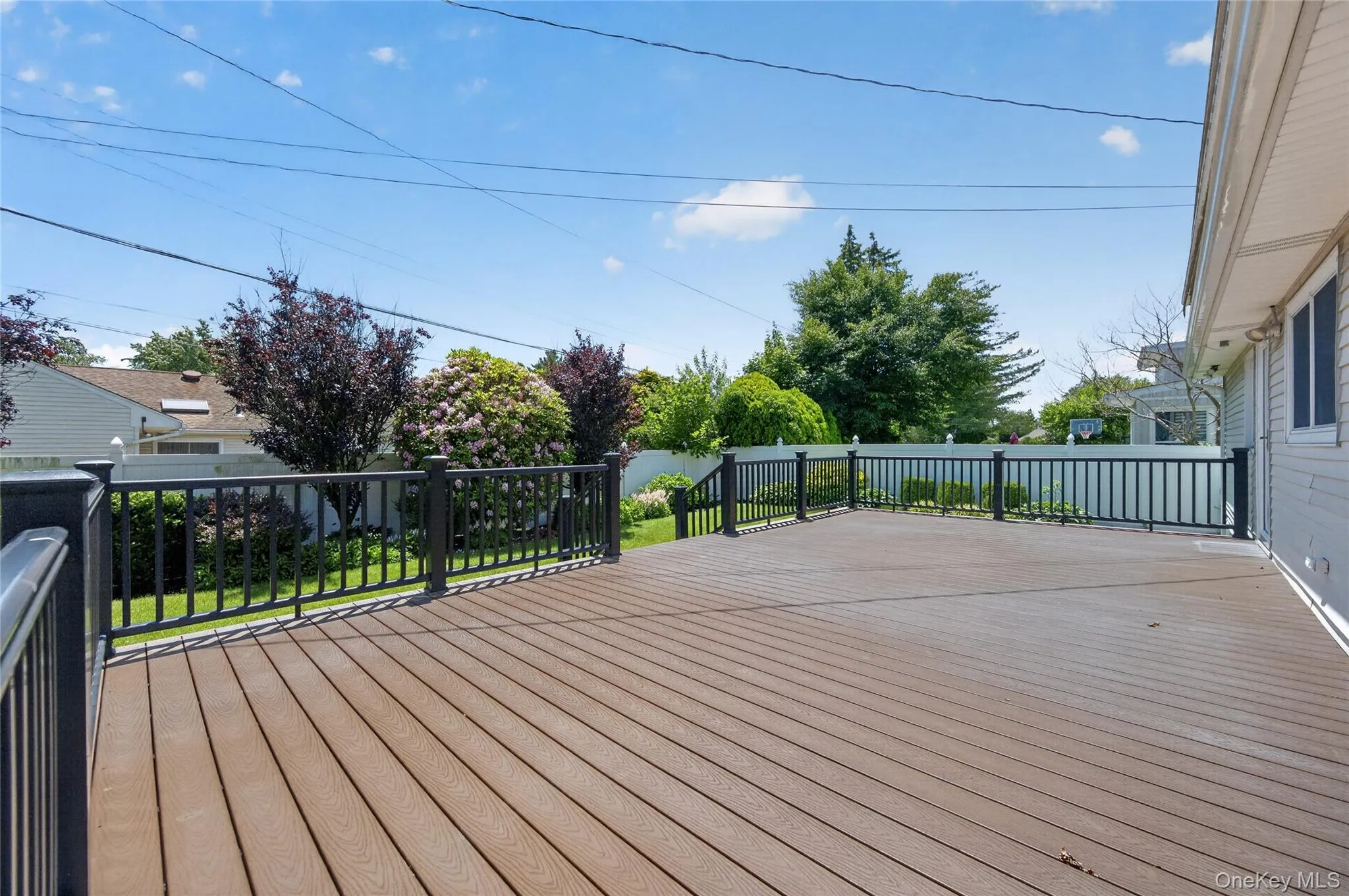 Large Trex Deck off the Kitchen Large Trex Deck off the Kitchen