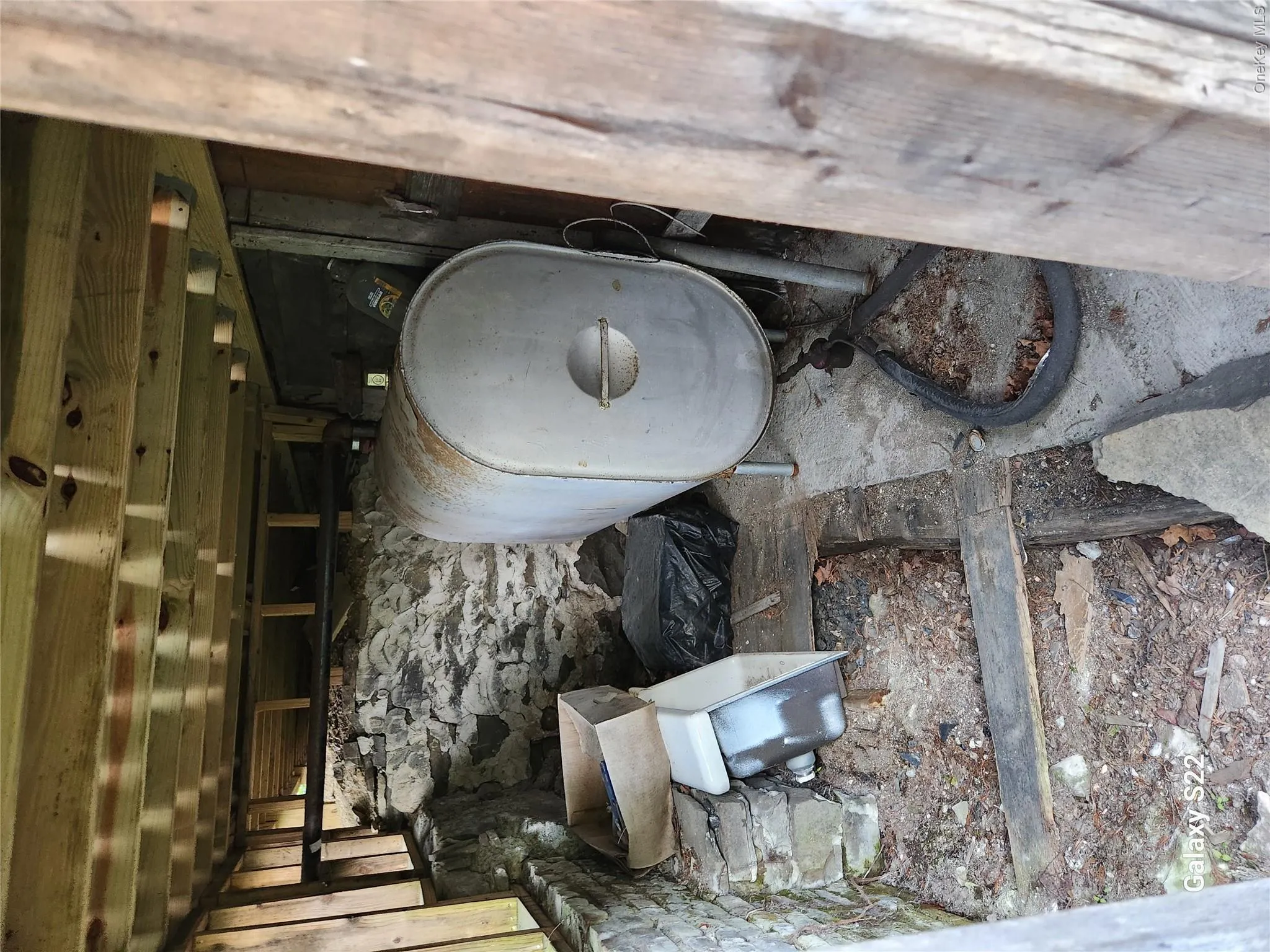 Outside Oil Tank - Under Front Porch Outside Oil Tank - Under Front Porch