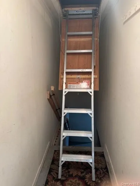 New attic staircase for extra storage New attic staircase for extra storage