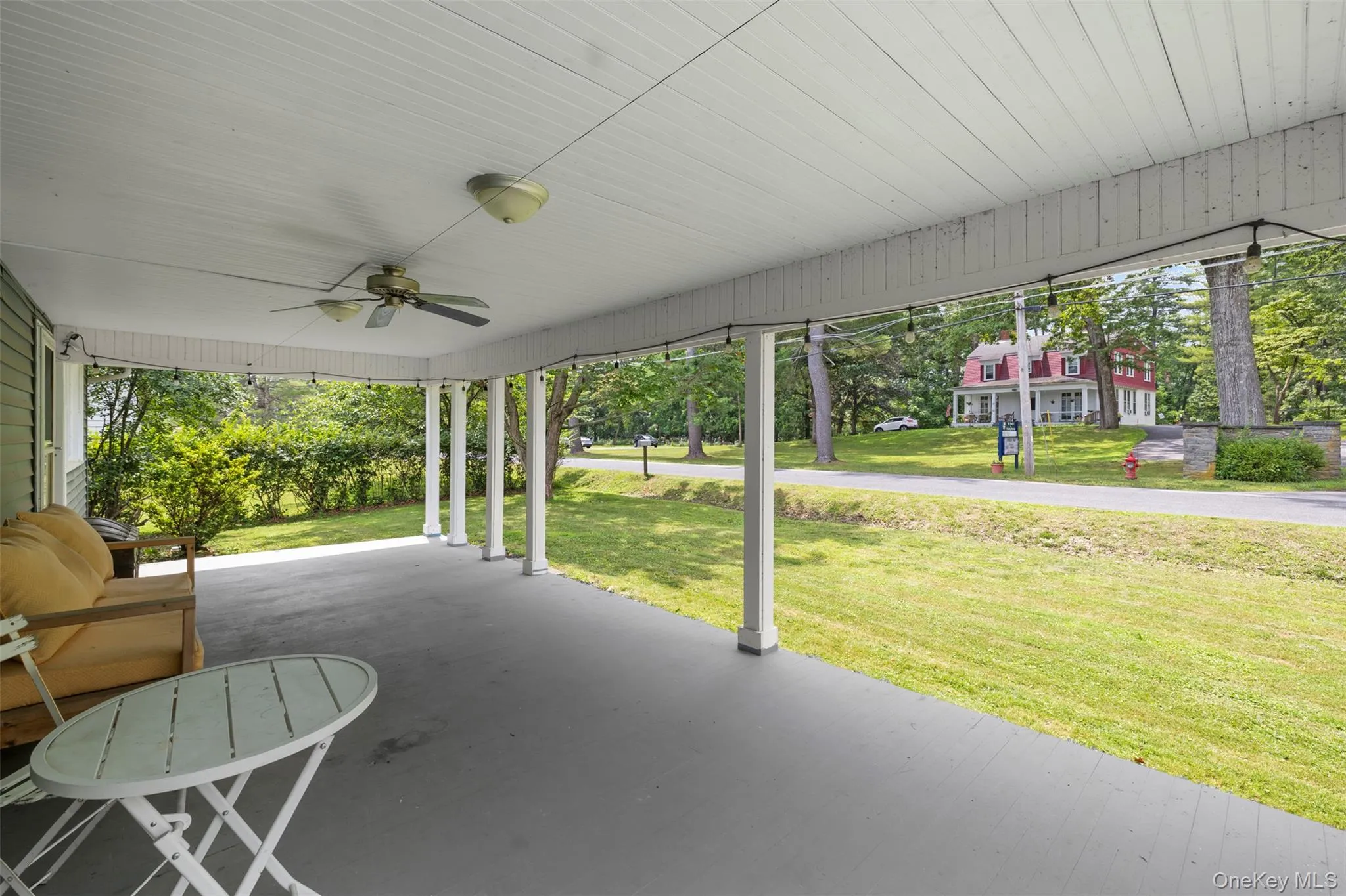 View of patio with a ceiling fan View of patio with a ceiling fan
