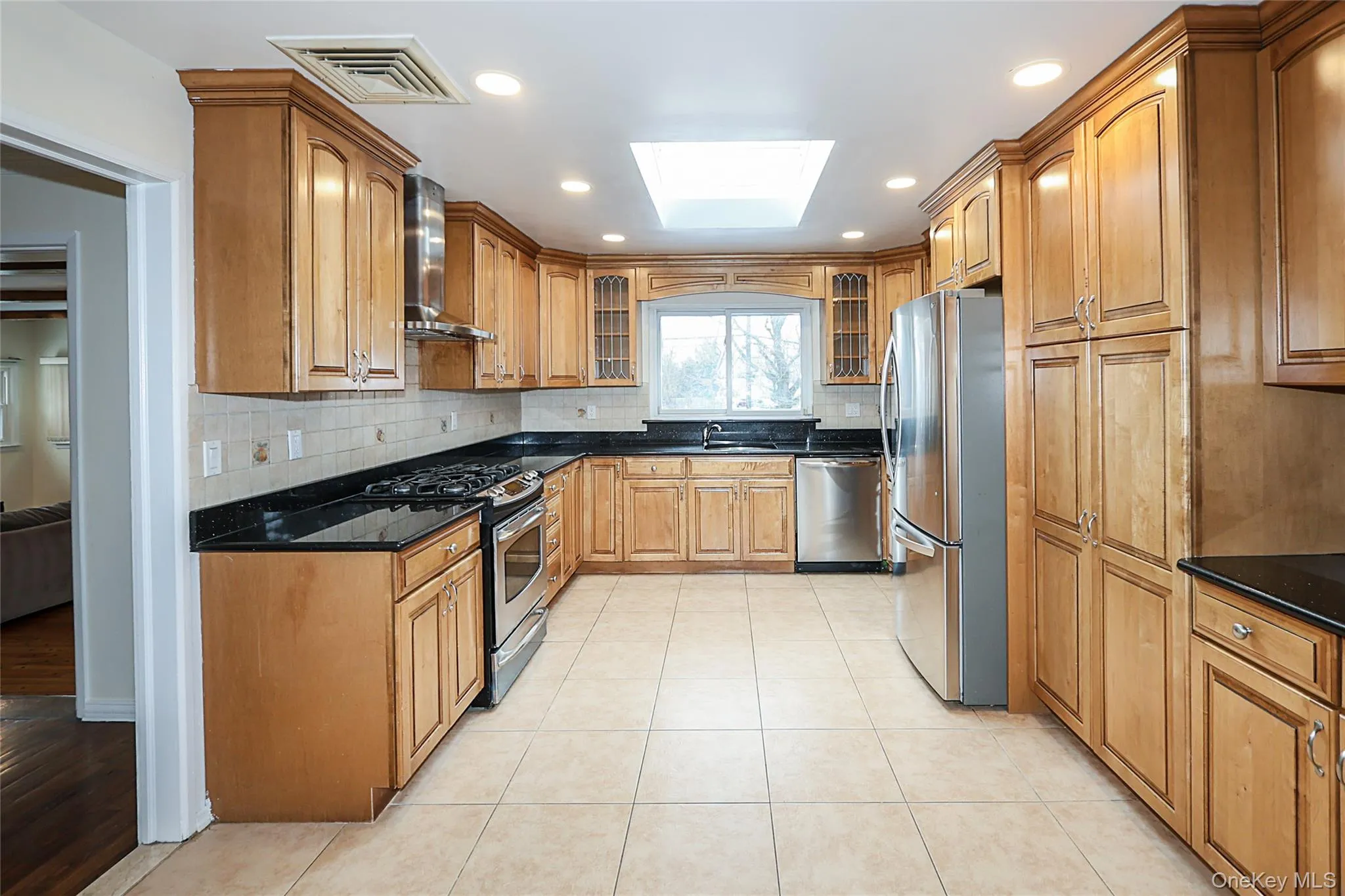 Kitchen with stainless steel appliances Kitchen with stainless steel appliances