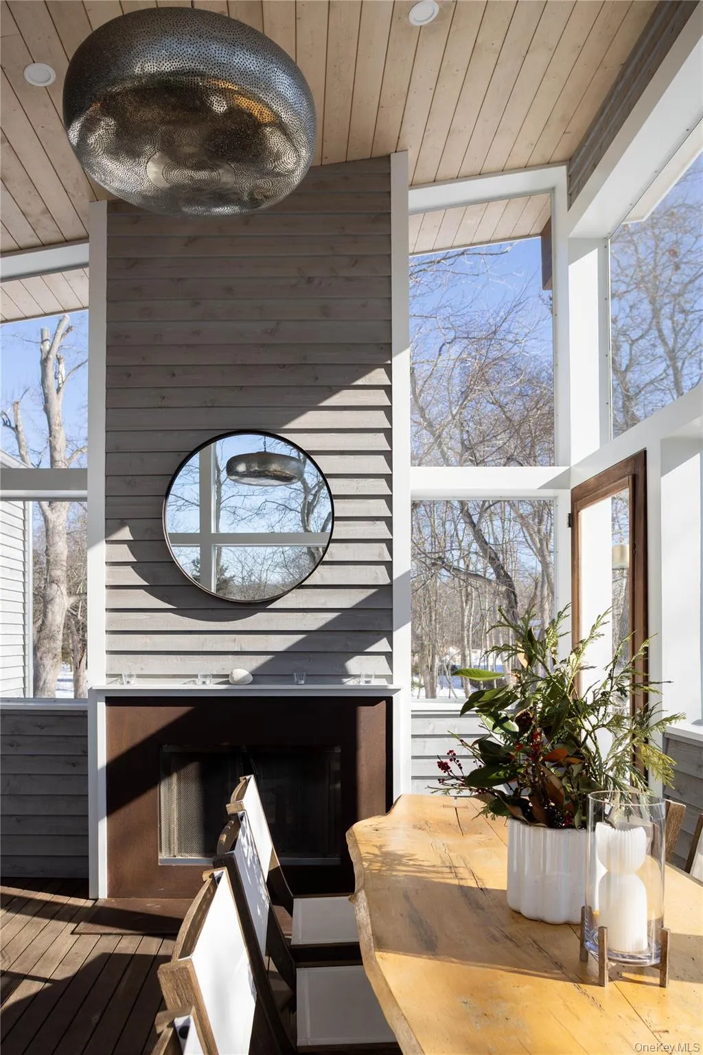 Screened In Porch with Fireplace Screened In Porch with Fireplace