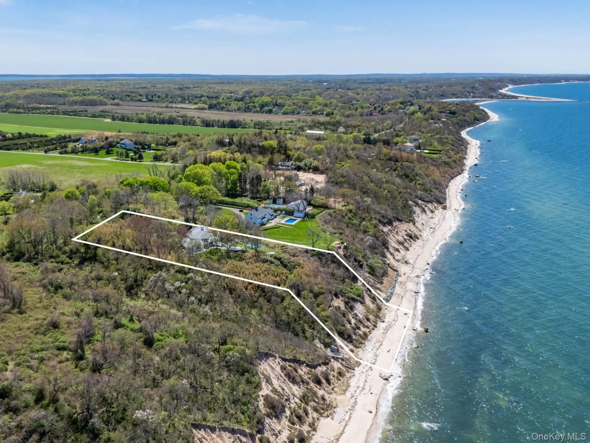 Aerial view featuring coastline Aerial view featuring coastline