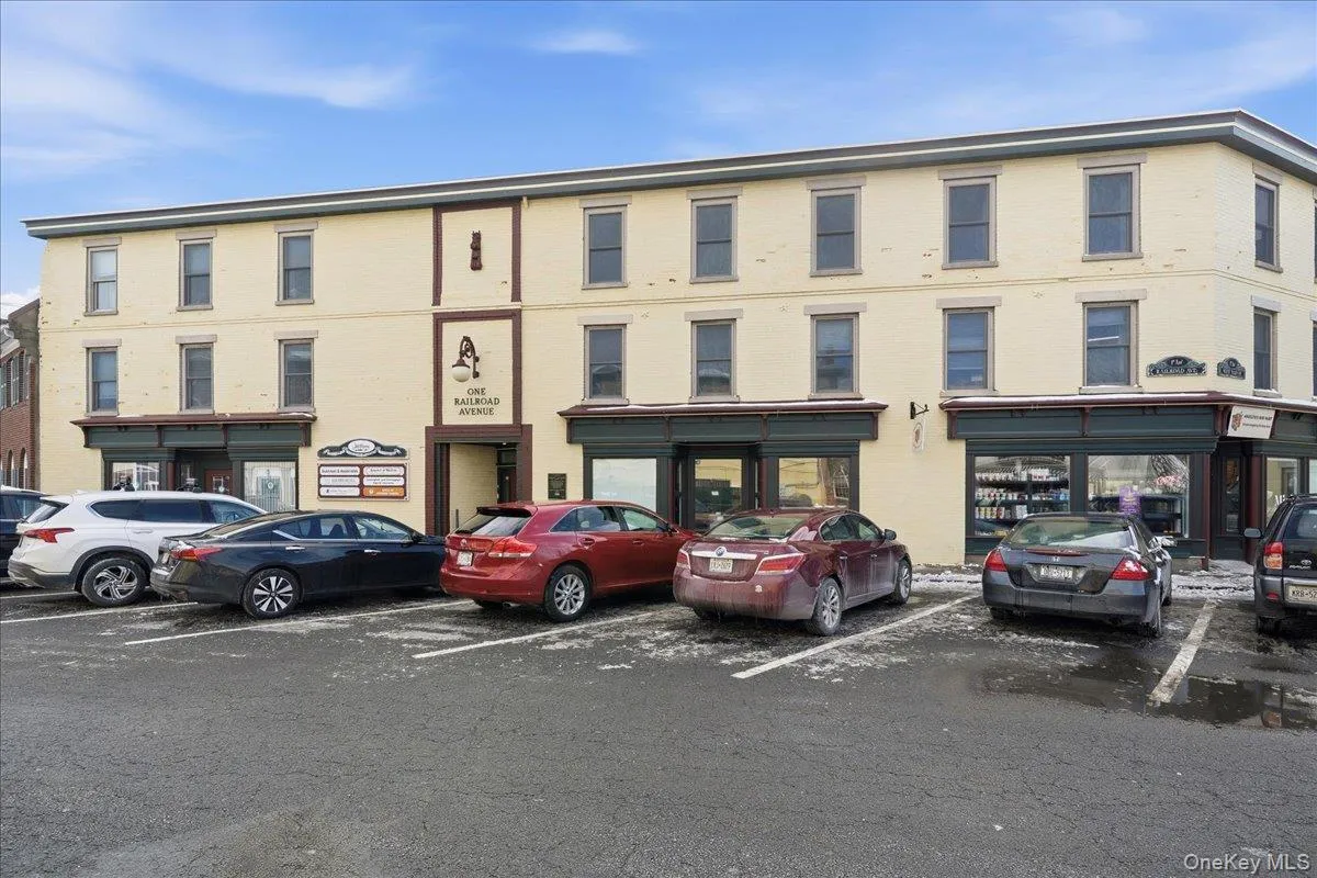 Brick Building with parking front and back Brick Building with parking front and back