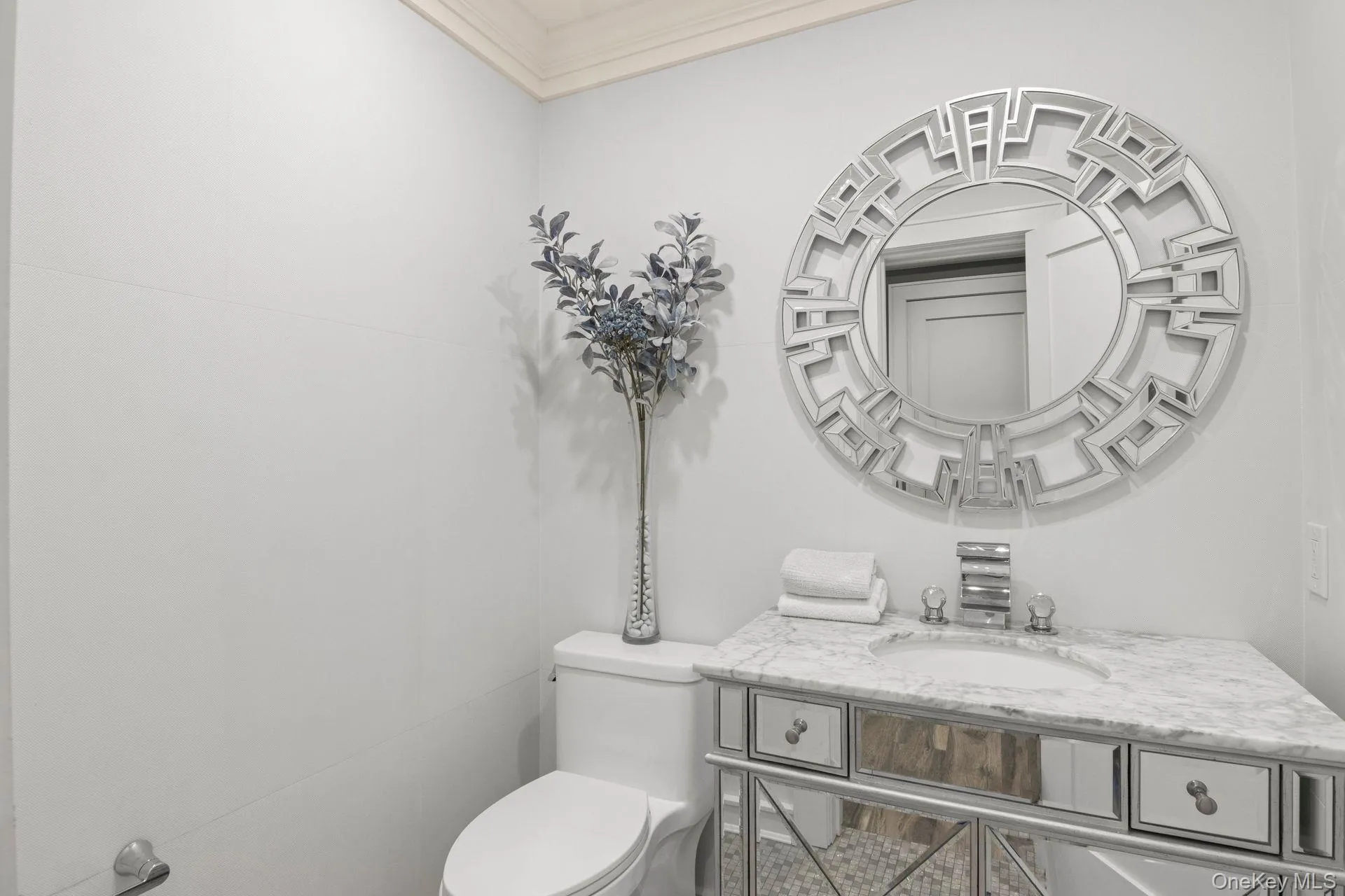 Convenient first floor powder room Convenient first floor powder room
