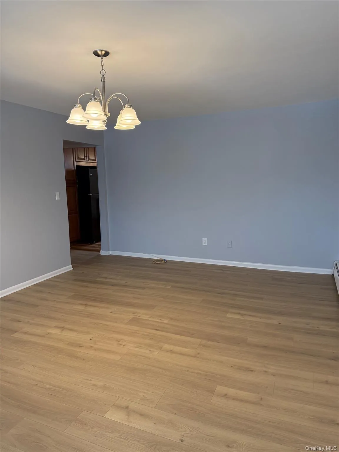 Alternate view of living room, with ample space for a dining table Alternate view of living room, with ample space for a dining table