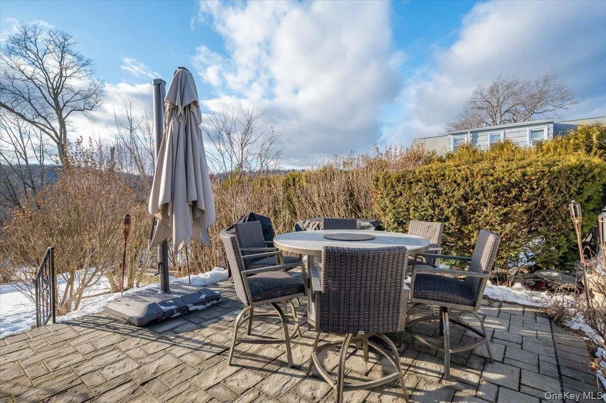 Back patio with BBQ set up Back patio with BBQ set up