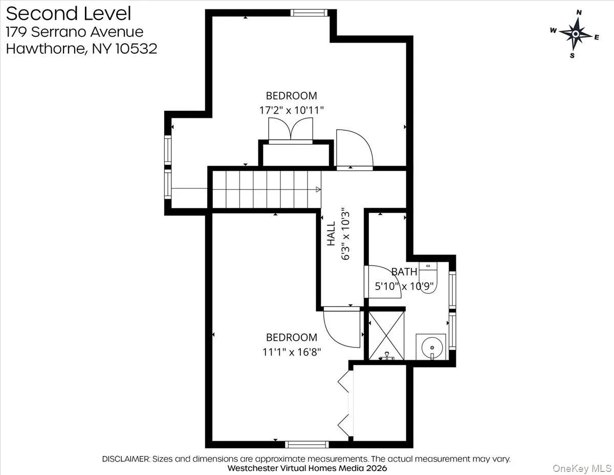 View of room layout on second floor View of room layout on second floor