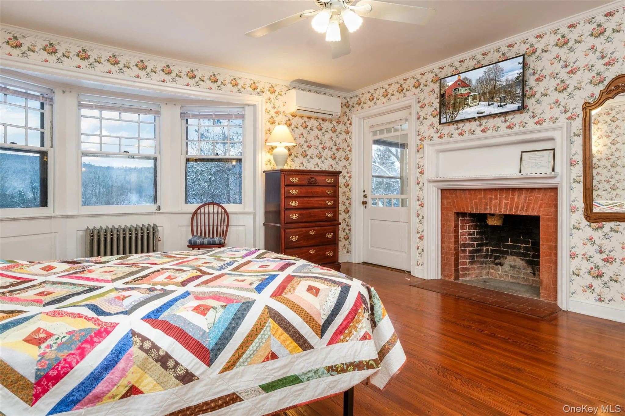Bedroom #3 with Fireplace & Summer Sleeping Porch - 6 Westridge Rd. Cooperstown Bedroom #3 with Fireplace & Summer Sleeping Porch - 6 Westridge Rd. Cooperstown