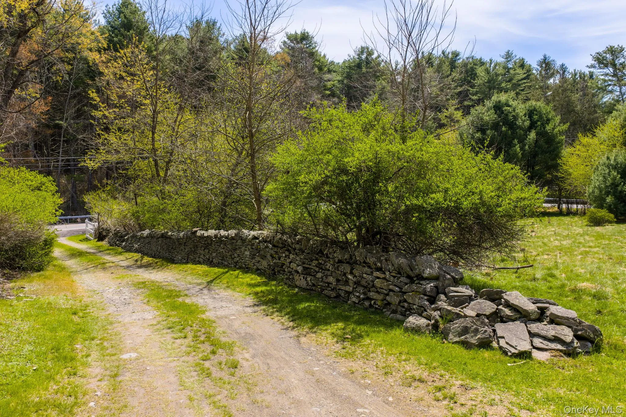 Stone lined driveway Stone lined driveway