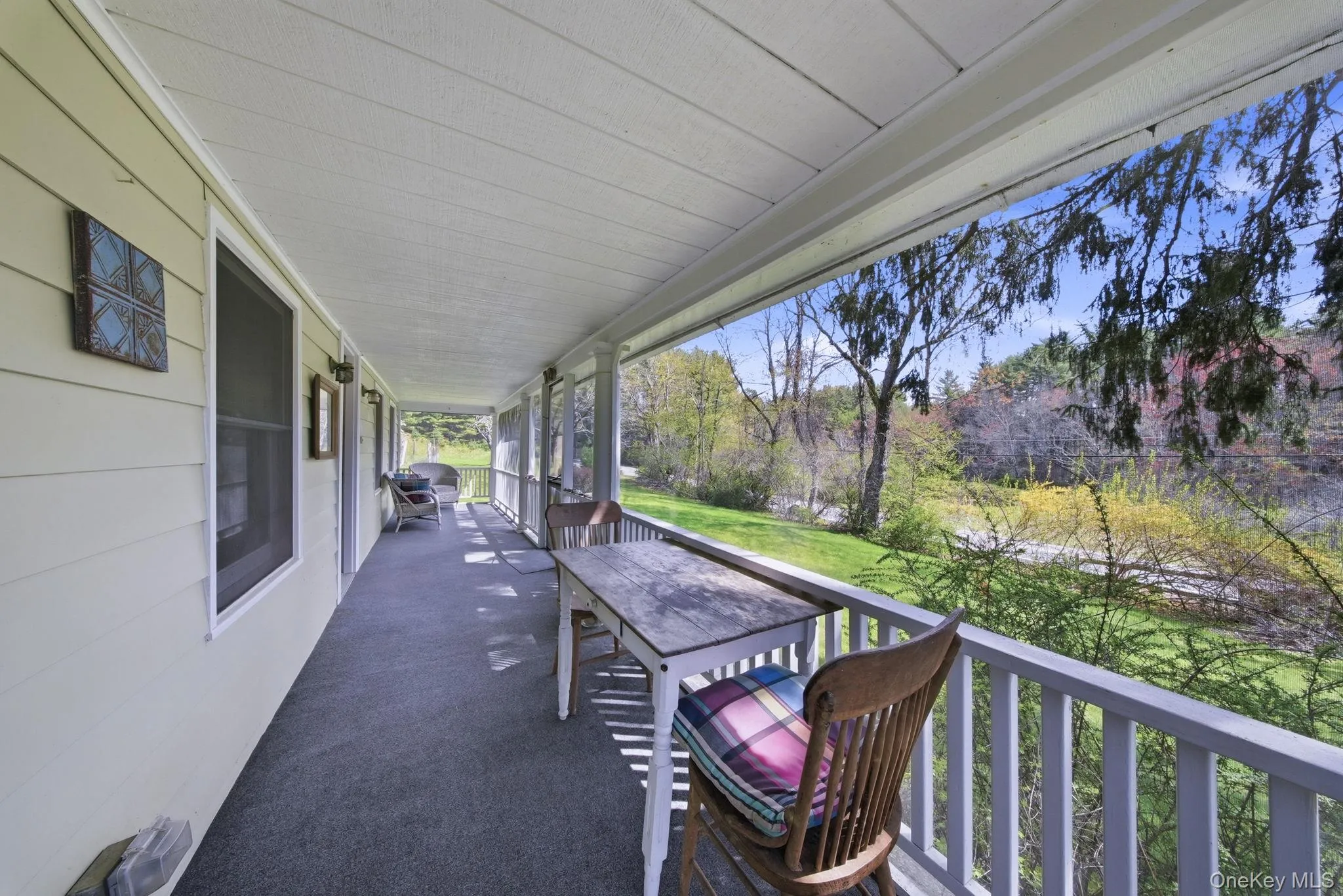 Screened in front porch Screened in front porch