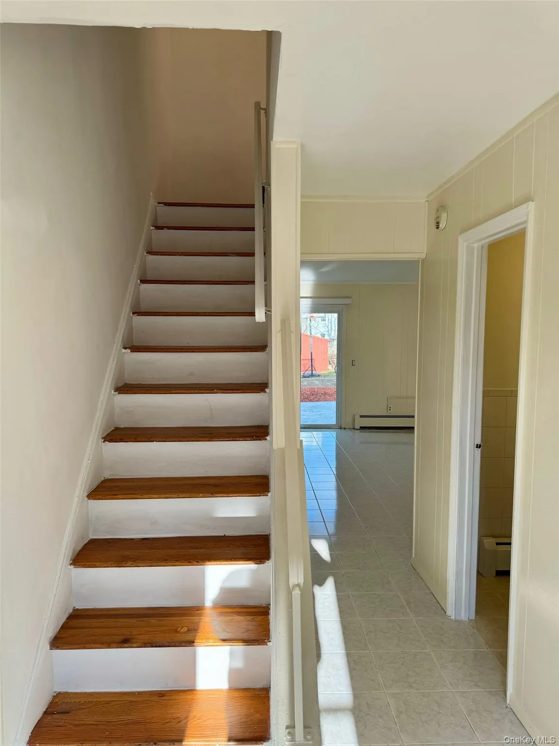 with stairs leading to second level with stairs leading to second level