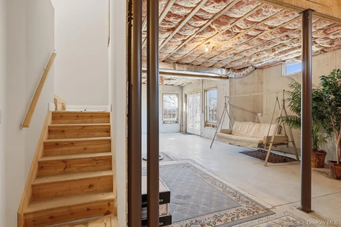 The full basement is walk-out and ready to finish The full basement is walk-out and ready to finish