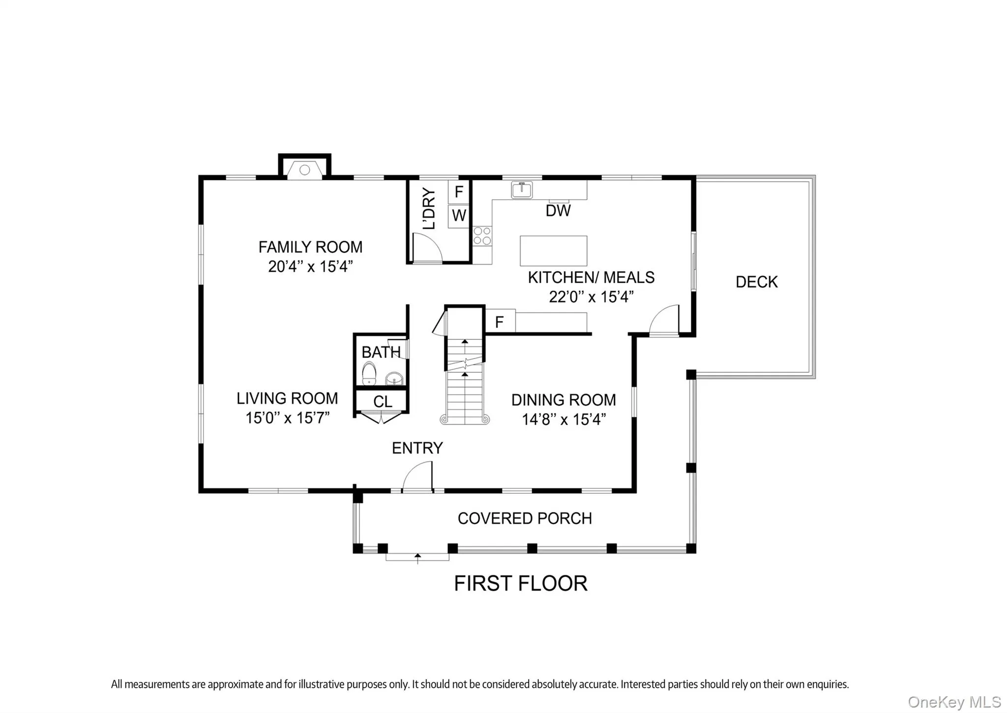 First-floor plan adapted from architectural drawings. Square footage is shown for reference purposes only and, while believed to be accurate, is not guaranteed. First-floor plan adapted from architectural drawings. Square footage is shown for reference purposes only and, while believed to be accurate, is not guaranteed.