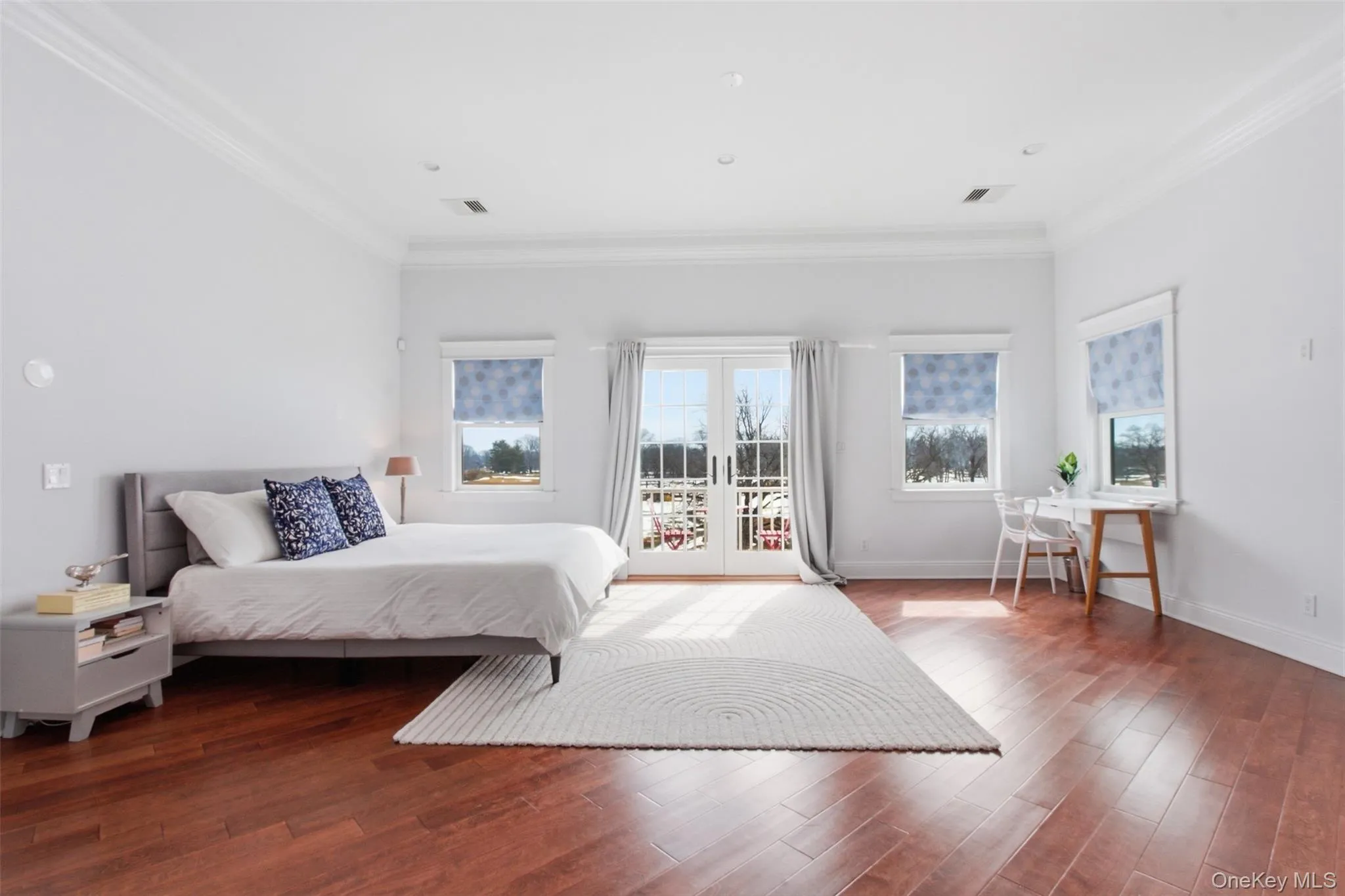 Large primary bedroom suite with en-suite bath, 2 large walkin closets and balcony Large primary bedroom suite with en-suite bath, 2 large walkin closets and balcony