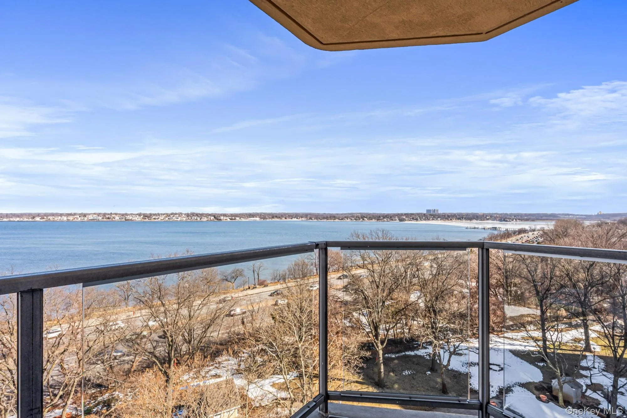 Master bedroom balcony with gorgeous water views Master bedroom balcony with gorgeous water views