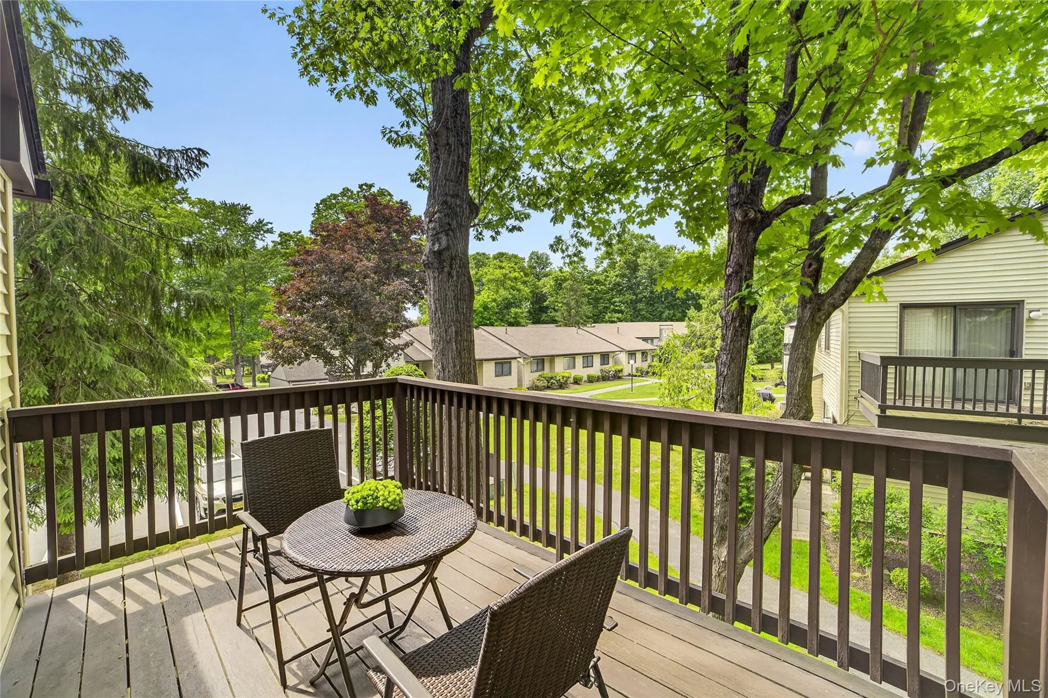 Enjoy all seasons on this deck off the dining room. Enjoy all seasons on this deck off the dining room.