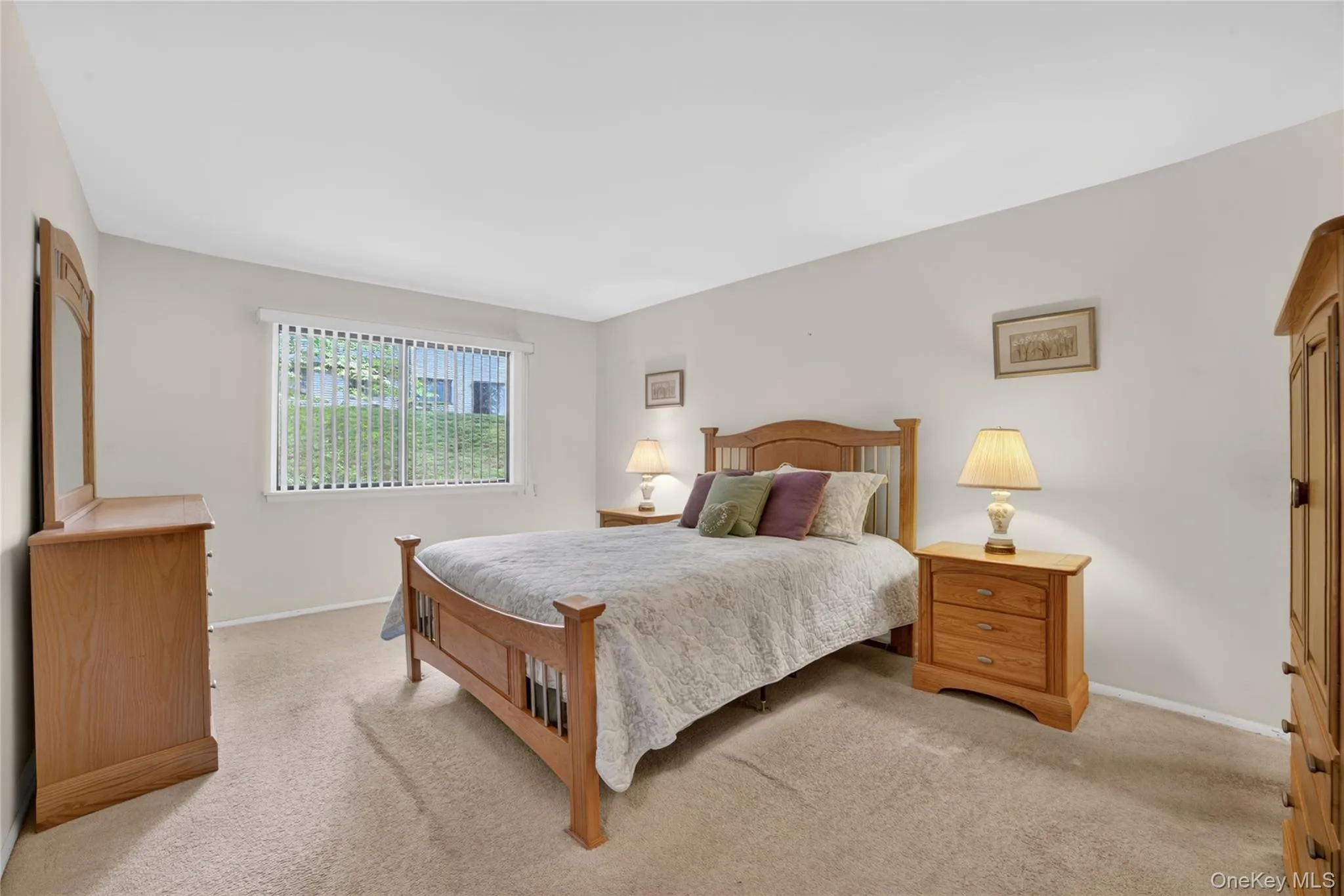 Primary bedroom can fit a king bed, armoire, bureau and more. Primary bedroom can fit a king bed, armoire, bureau and more.