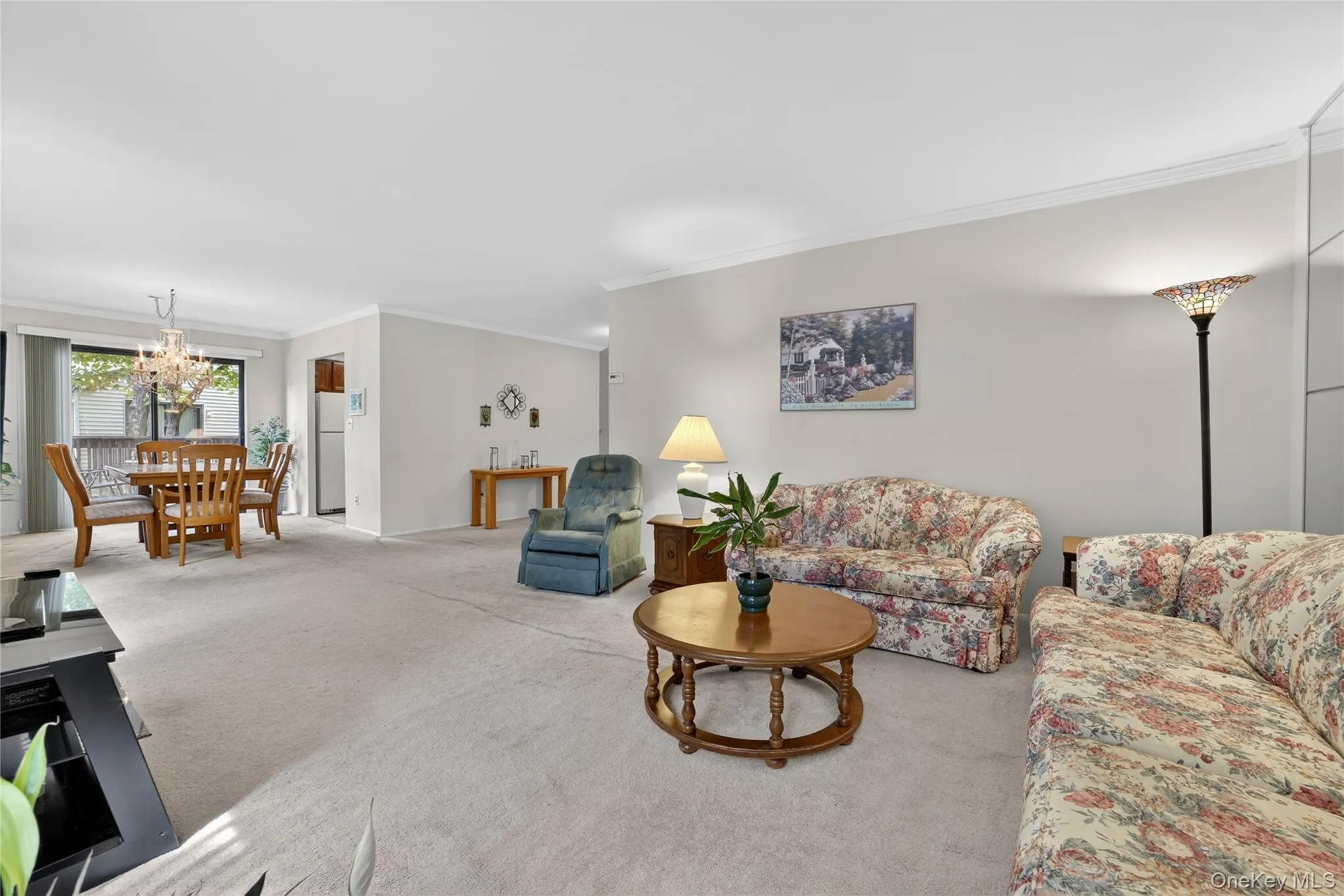 Living room fits full size couches, side chairs, end and coffee table and more. Living room fits full size couches, side chairs, end and coffee table and more.