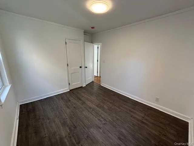 Bedroom 2 with closet and refinished floor. Bedroom 2 with closet and refinished floor.
